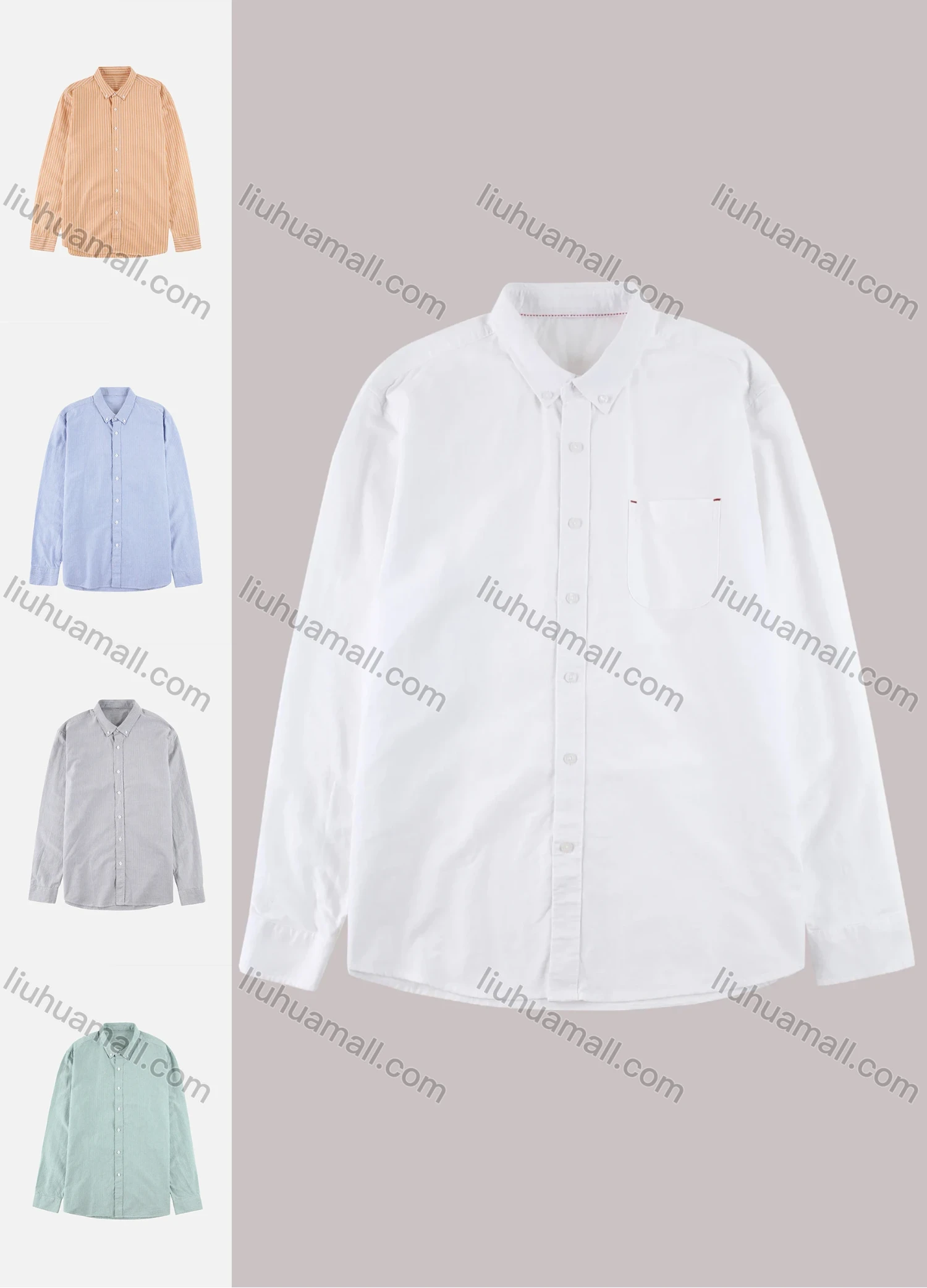 Wholesale Men's 100% Cottn Striped Print Casual Shirt - Liuhuamall