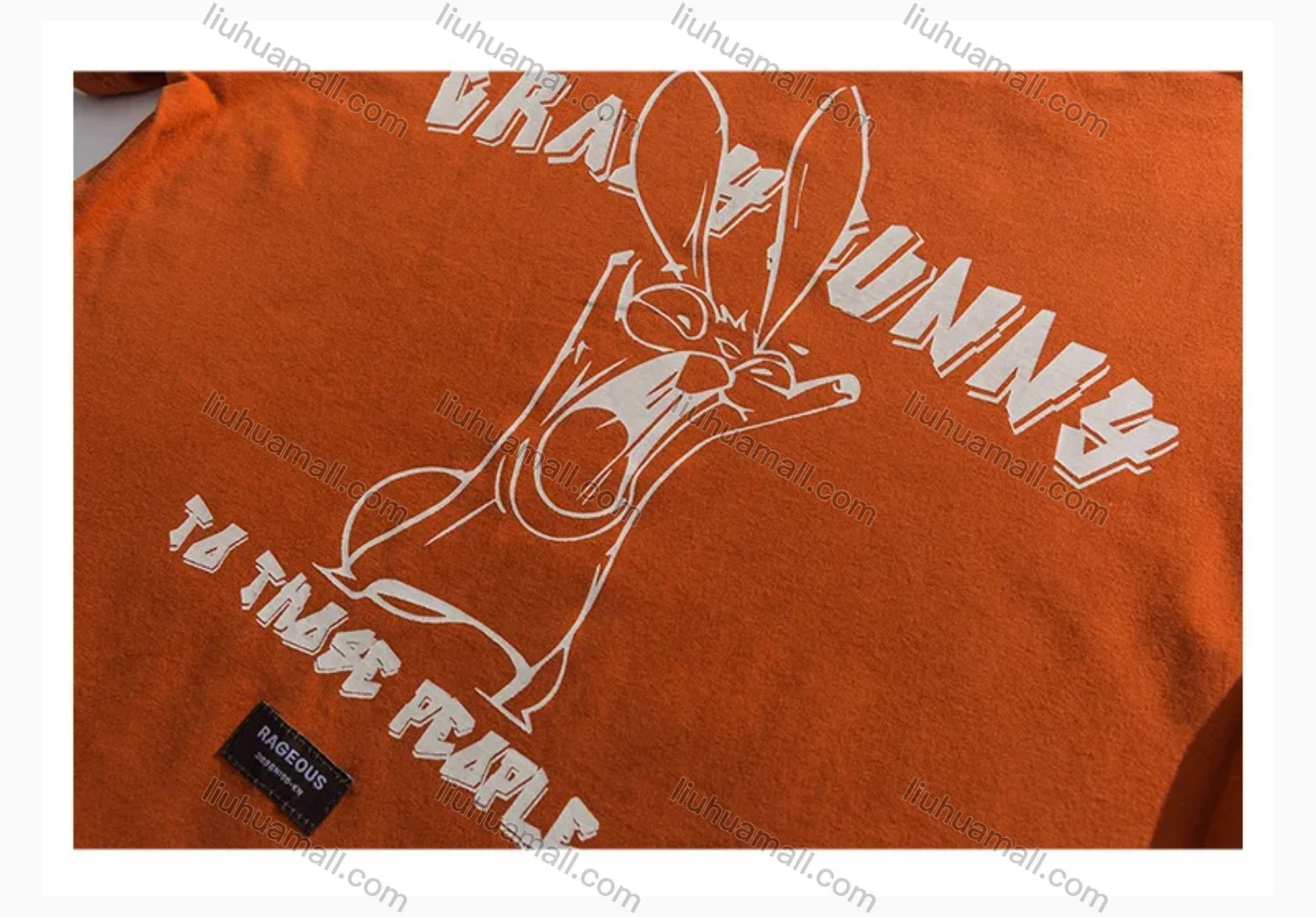 Wholesale Men's 100% Cotton Round Neck Cartoon & Letter Graphic Casual T-Shirt - Liuhuamall