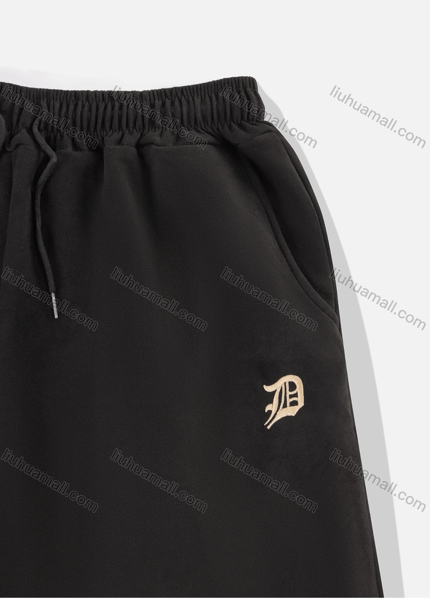 Wholesale Men's Casual Letter Print Short Sleeve T-Shirts & Drawstring Patch Pocket Shorts 2 Piece Set - Liuhuamall