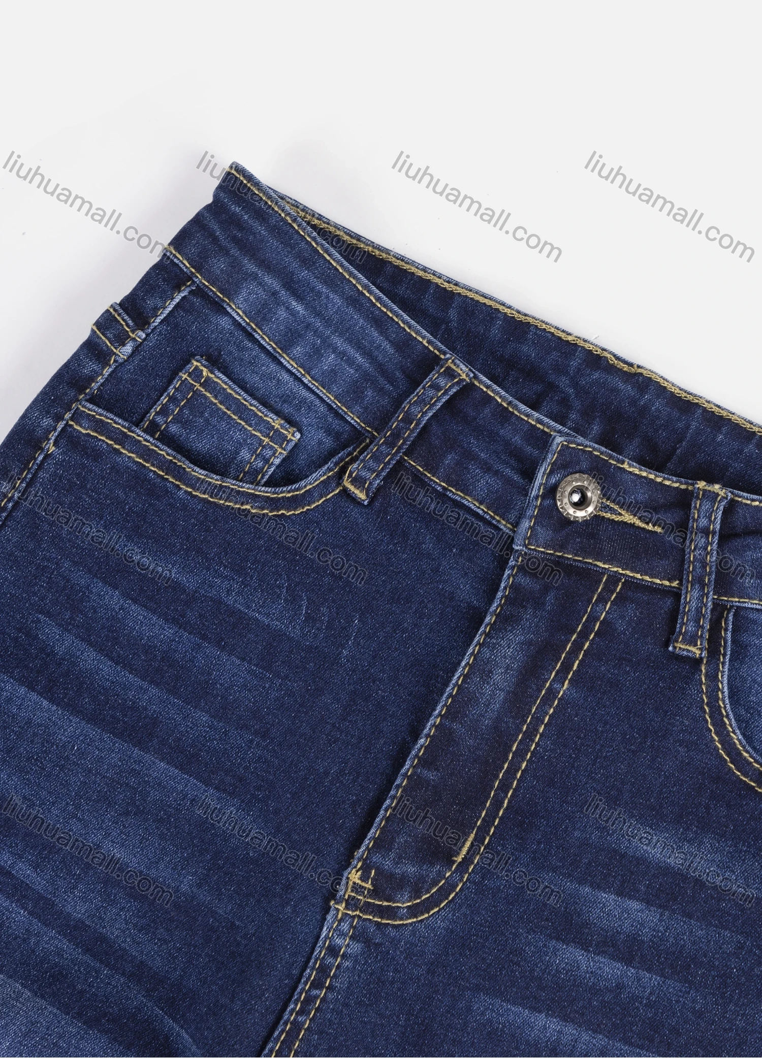 Wholesale Women's Casual High Waist Stretch Ripped Slim Fit Jeans 7003# - Liuhuamall