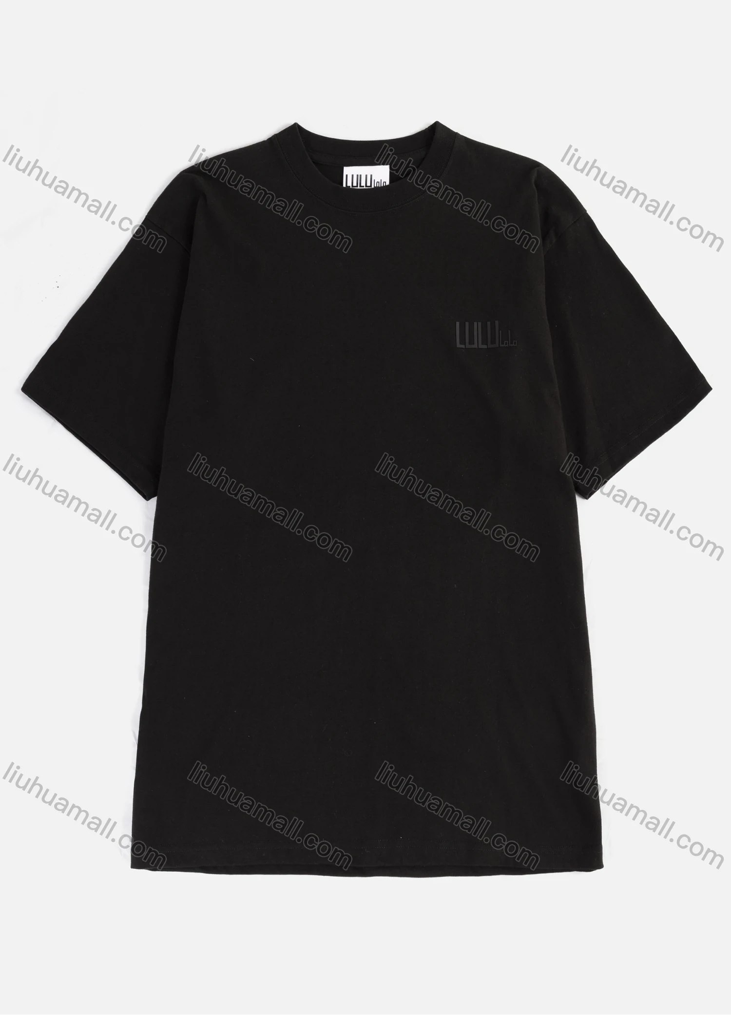 Wholesale Men's Casual 100%Cotton Letter Label Round Neck Short Sleeve T-shirts A115# - Liuhuamall