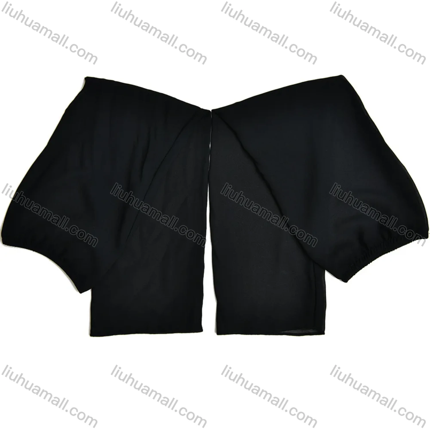 Wholesale Women's Sexy Off Shoulder Ruffle Trim Semi-Sheer Transparent Floor Length Evening Dress - Liuhuamall