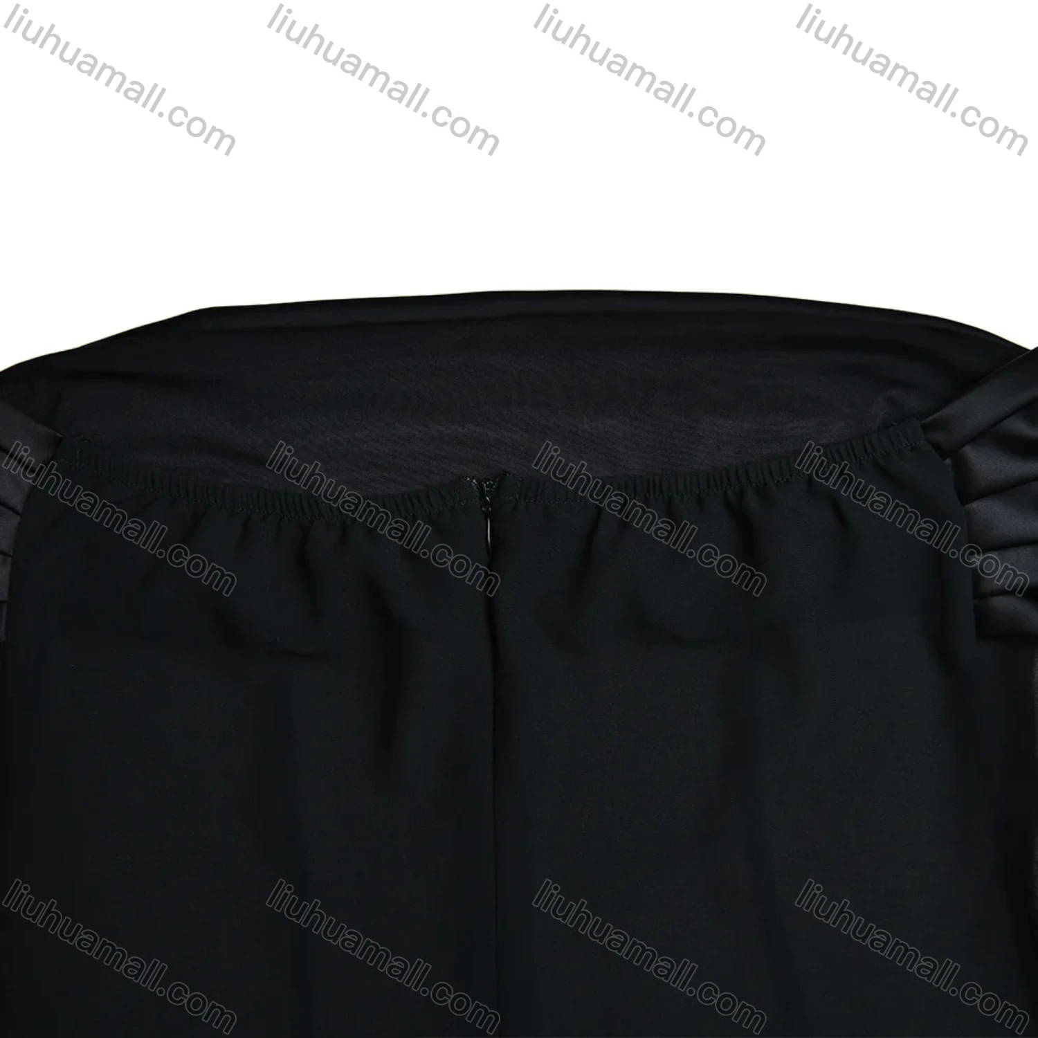 Wholesale Women's Sexy Off Shoulder Ruffle Trim Semi-Sheer Transparent Floor Length Evening Dress - Liuhuamall