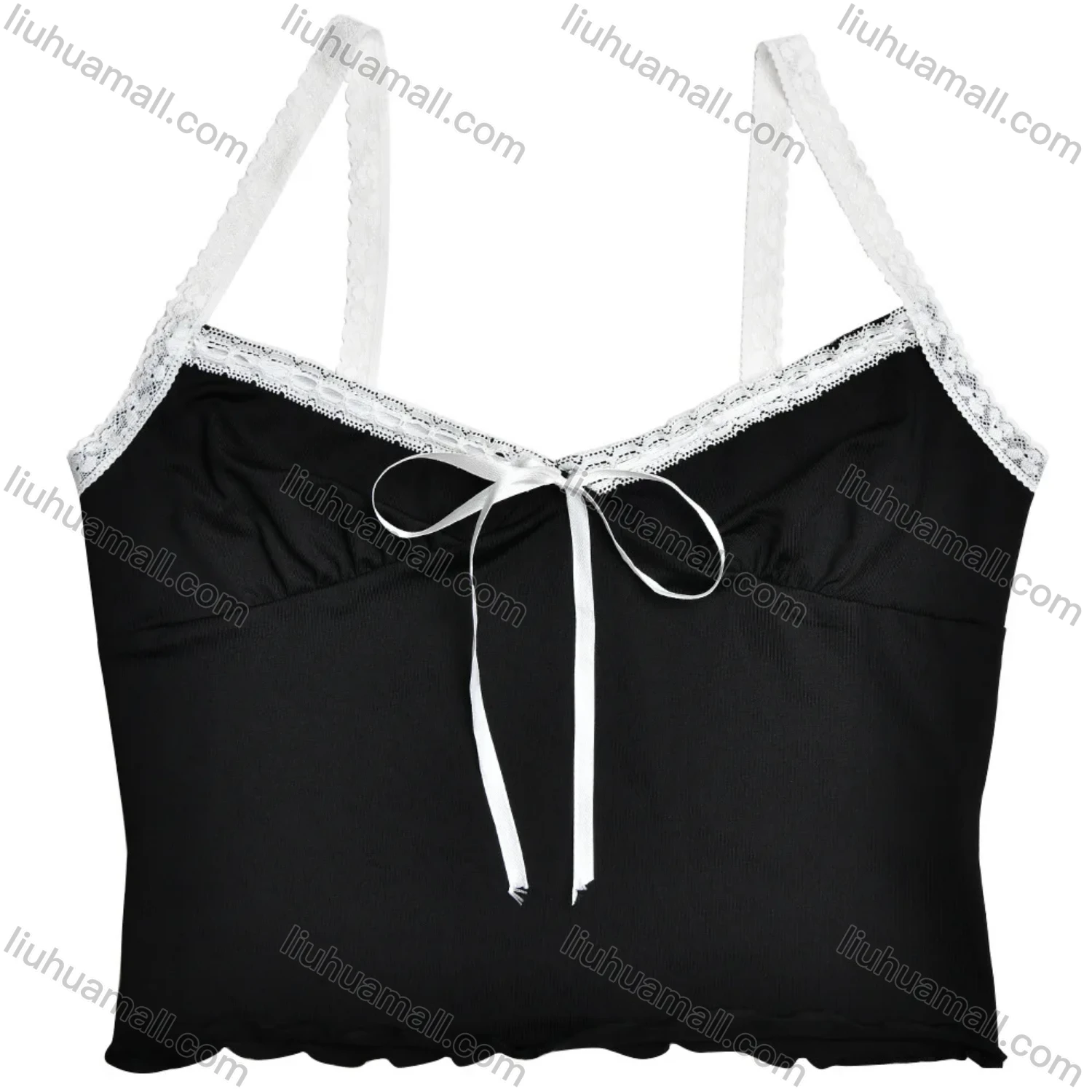 Wholesale Women's Casual Spagetti Strap Drawstring Crop Top & Bandage Knee Length Skirt Set - Liuhuamall