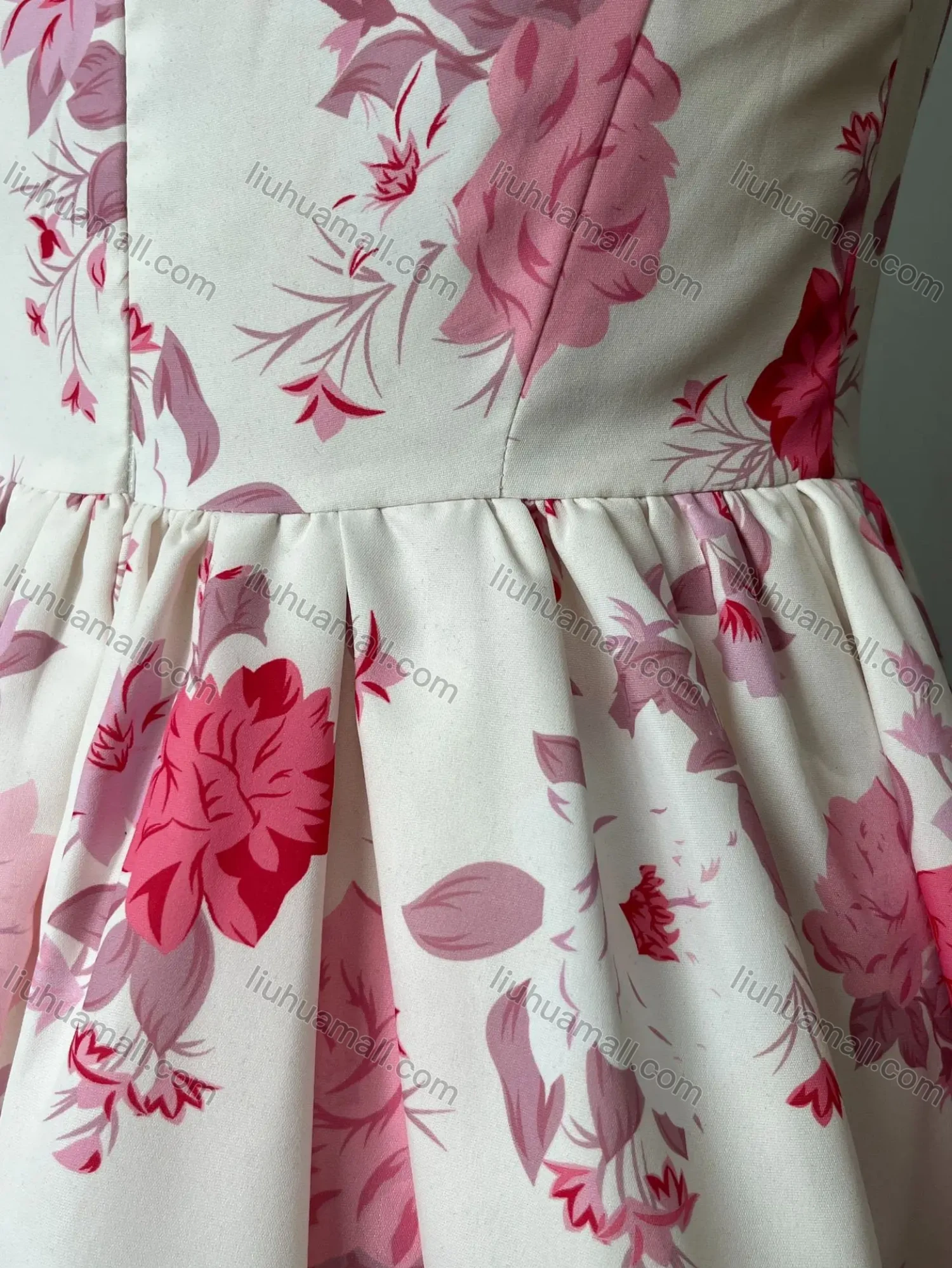 Wholesale Women's Casual Straps Ditsy Floral Allover Short Dress - Liuhuamall