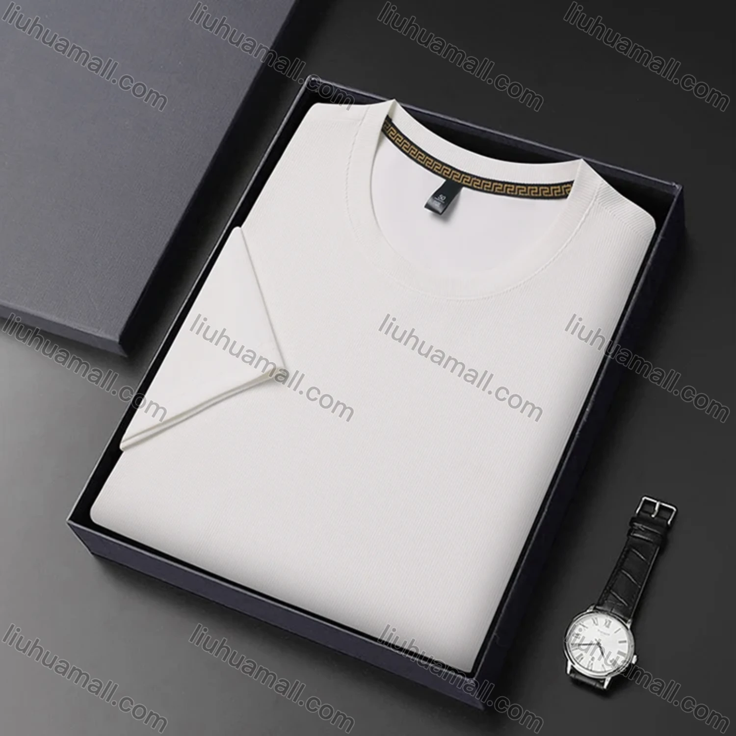 Wholesale Men's Basics Crew Neck Short Sleeve Plain Breathable T-shirts 81176# - Liuhuamall