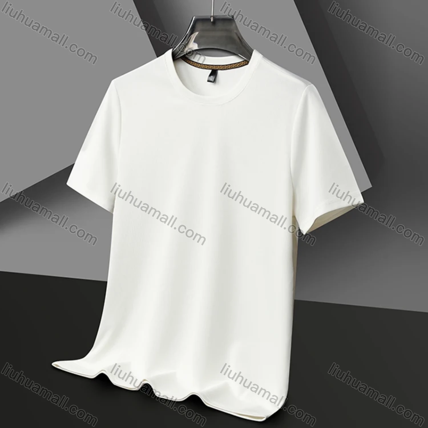 Wholesale Men's Basics Crew Neck Short Sleeve Plain Breathable T-shirts 81176# - Liuhuamall