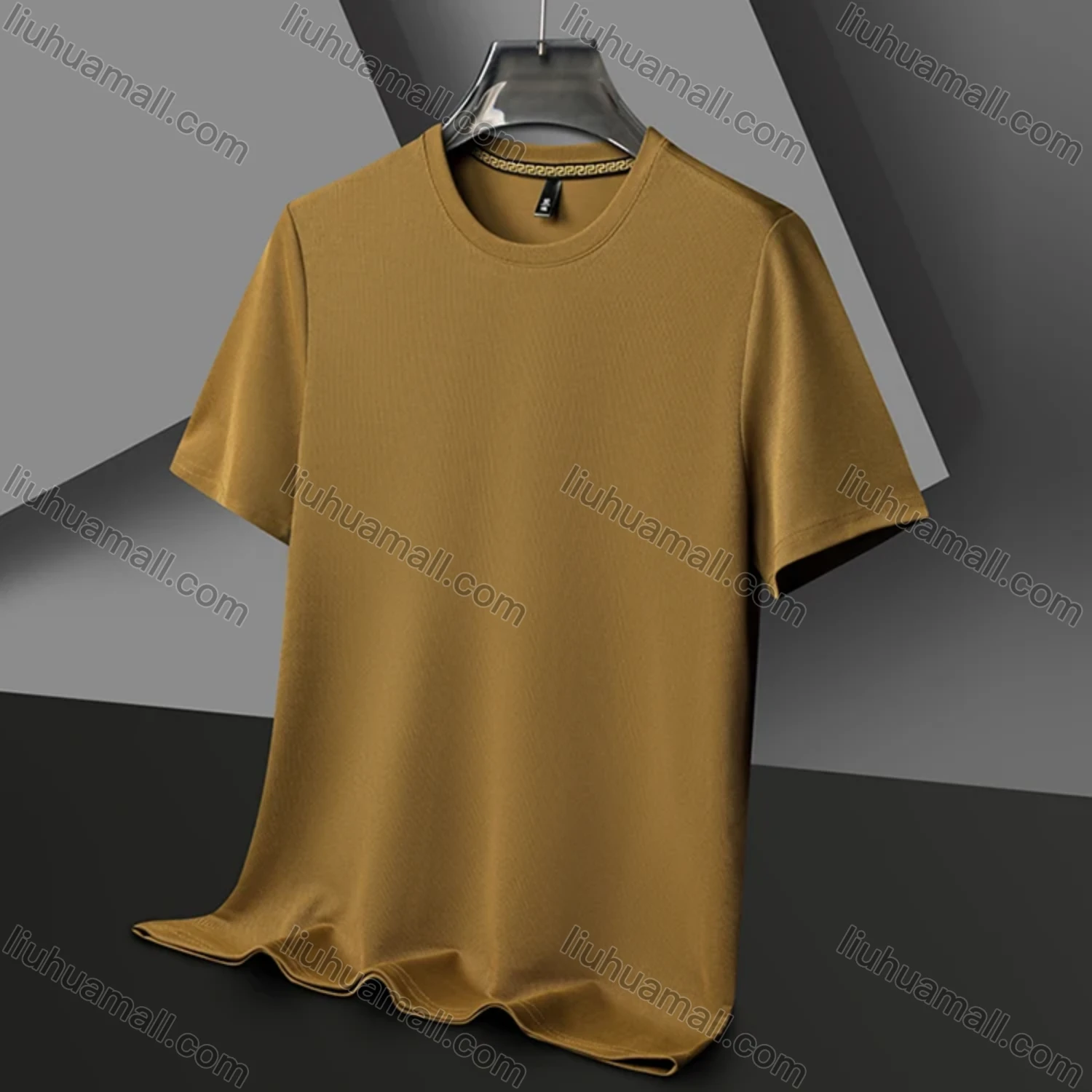 Wholesale Men's Basics Crew Neck Short Sleeve Plain Breathable T-shirts 81176# - Liuhuamall