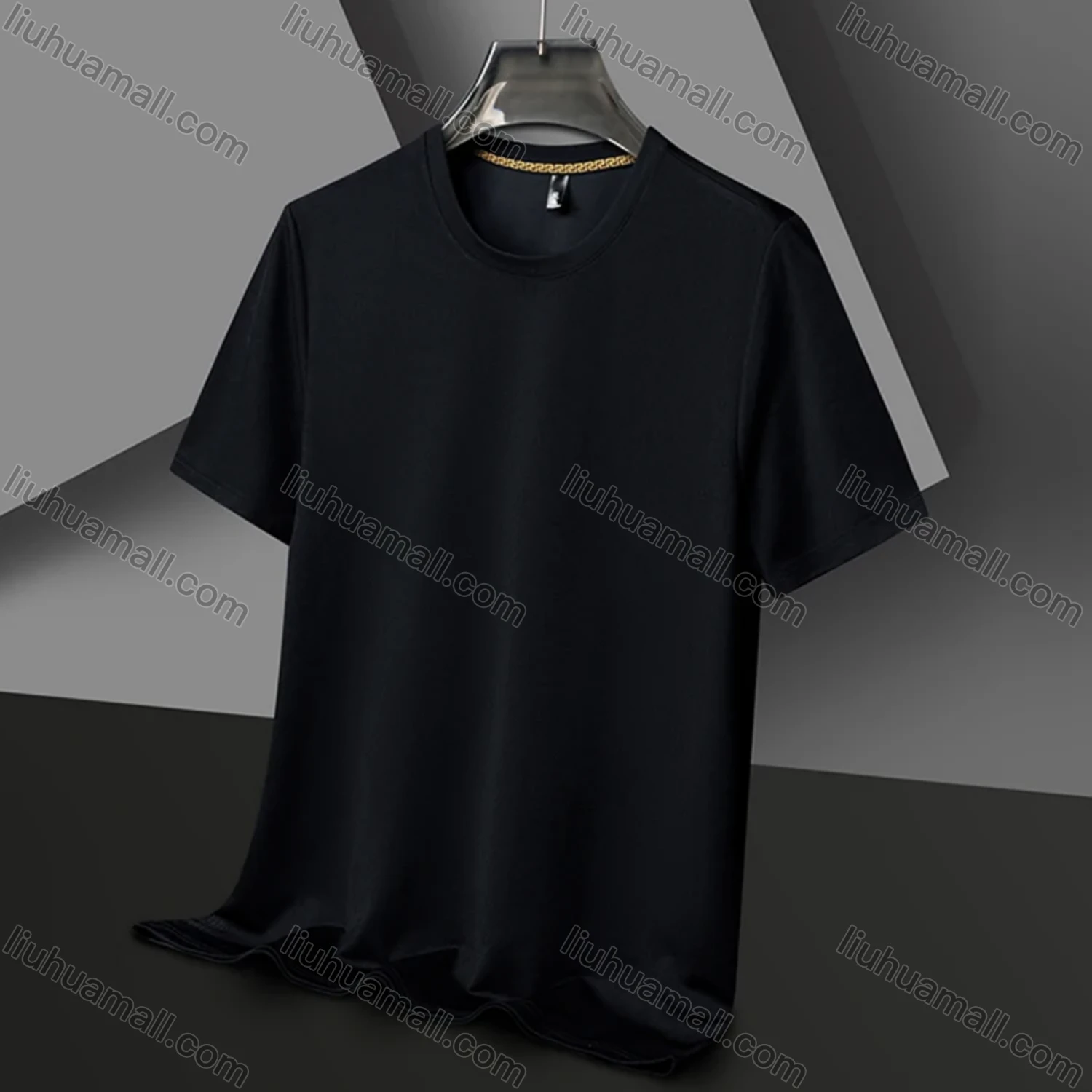 Wholesale Men's Basics Crew Neck Short Sleeve Plain Breathable T-shirts 81176# - Liuhuamall