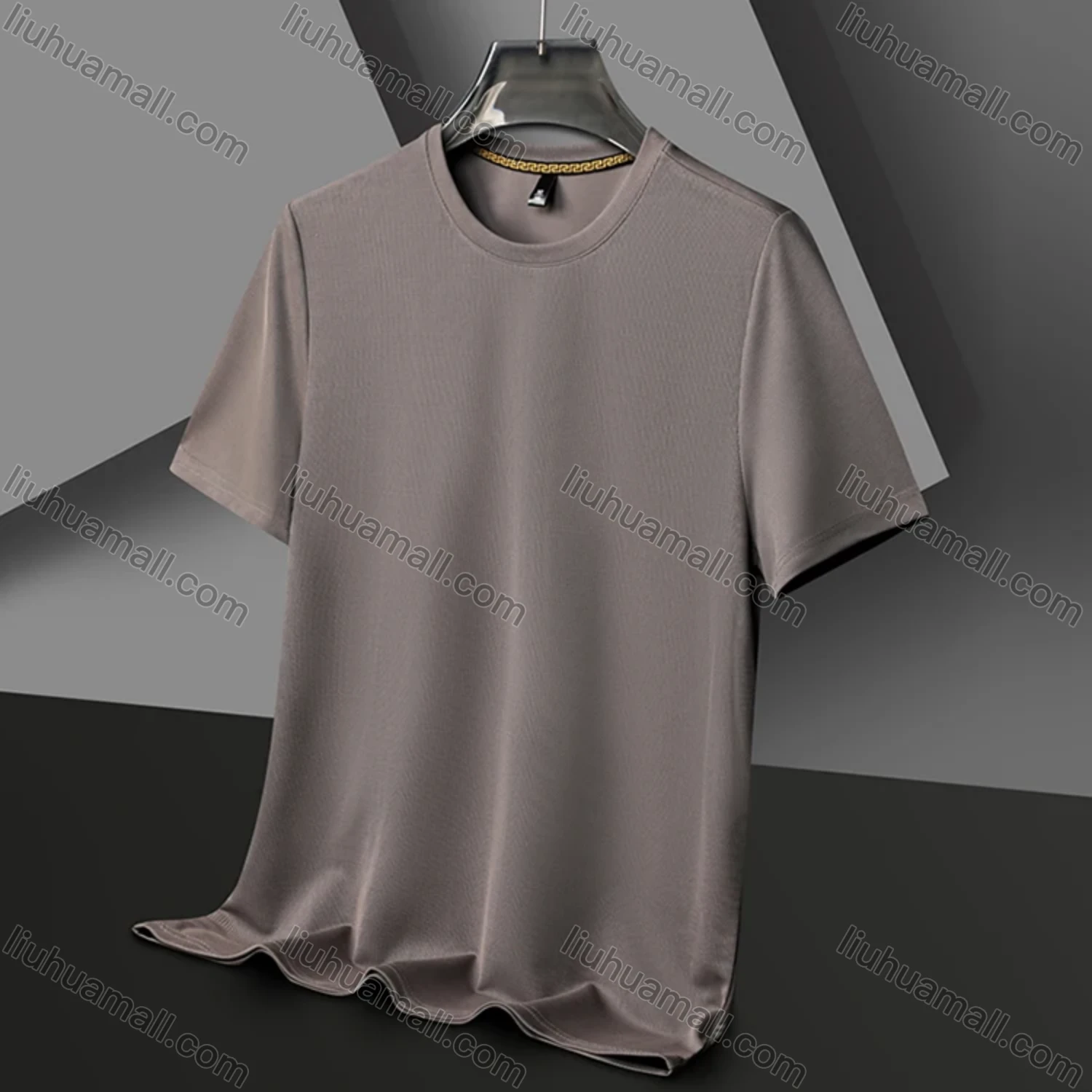 Wholesale Men's Basics Crew Neck Short Sleeve Plain Breathable T-shirts 81176# - Liuhuamall