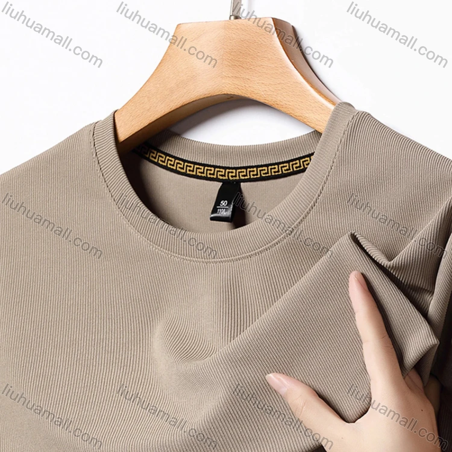 Wholesale Men's Basics Crew Neck Short Sleeve Plain Breathable T-shirts 81176# - Liuhuamall