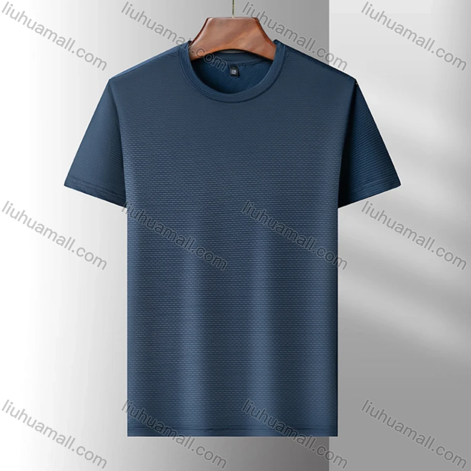 Wholesale Men's Sporty Basics Crew Neck Short Sleeve Plain Quick Dry Breathable T-shirts 88138# - Liuhuamall