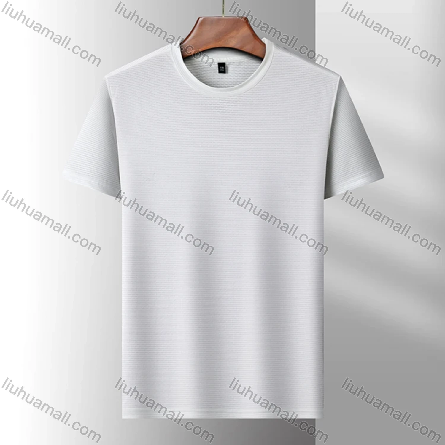 Wholesale Men's Sporty Basics Crew Neck Short Sleeve Plain Quick Dry Breathable T-shirts 88138# - Liuhuamall