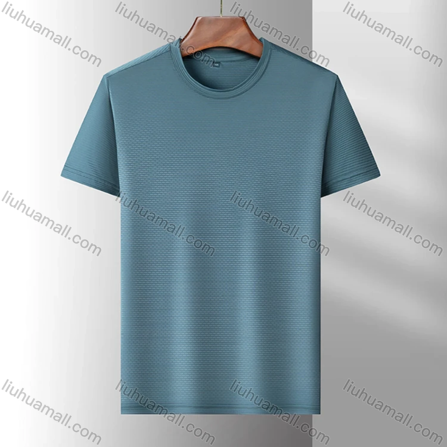 Wholesale Men's Sporty Basics Crew Neck Short Sleeve Plain Quick Dry Breathable T-shirts 88138# - Liuhuamall