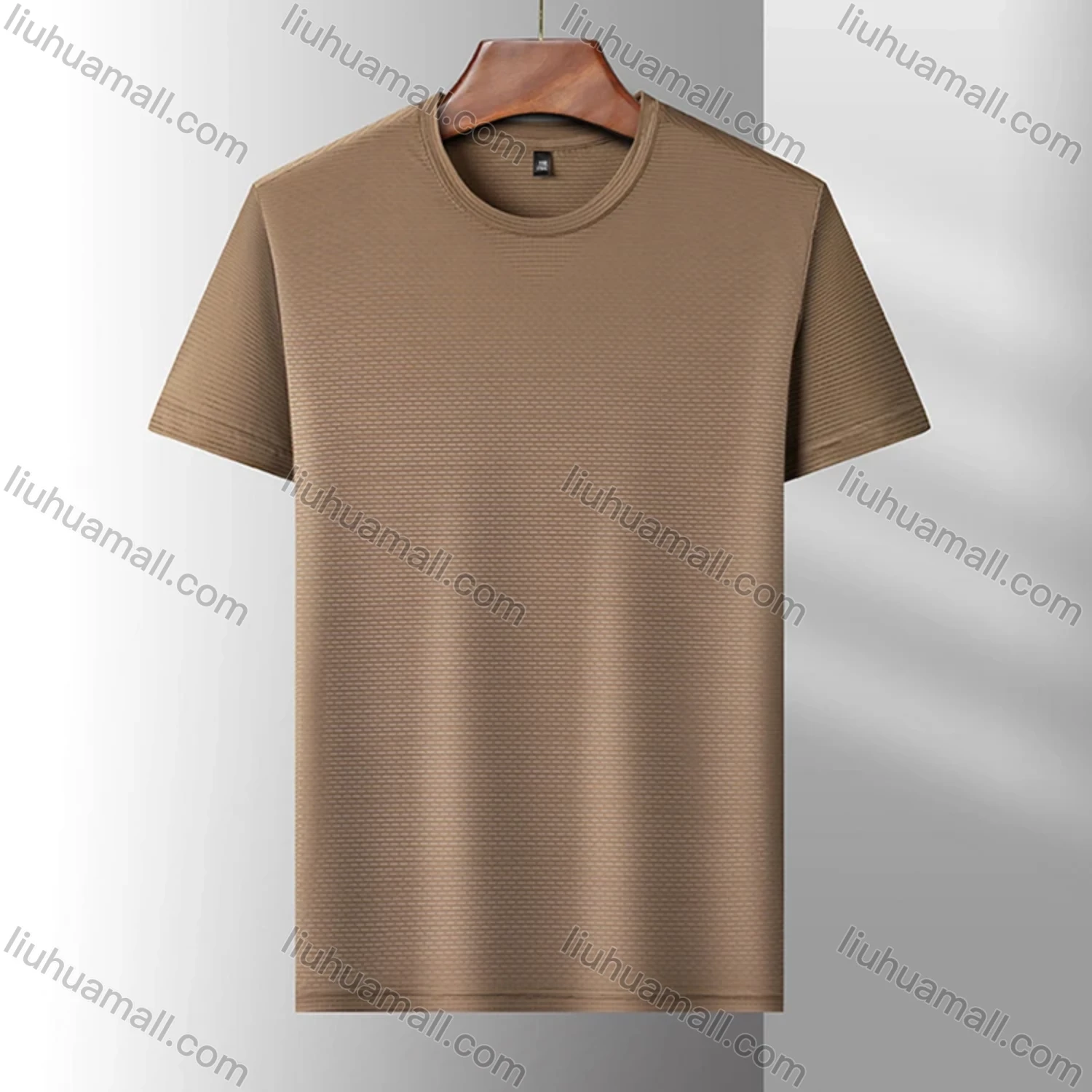 Wholesale Men's Sporty Basics Crew Neck Short Sleeve Plain Quick Dry Breathable T-shirts 88138# - Liuhuamall