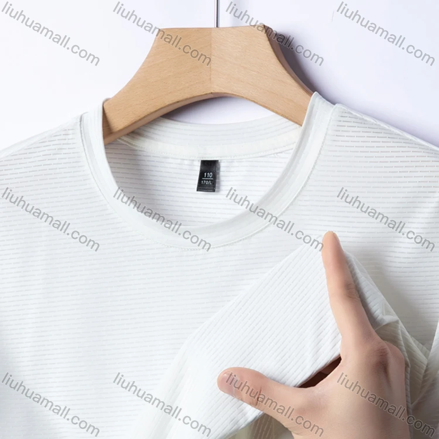 Wholesale Men's Sporty Basics Crew Neck Short Sleeve Plain Quick Dry Breathable T-shirts 88138# - Liuhuamall