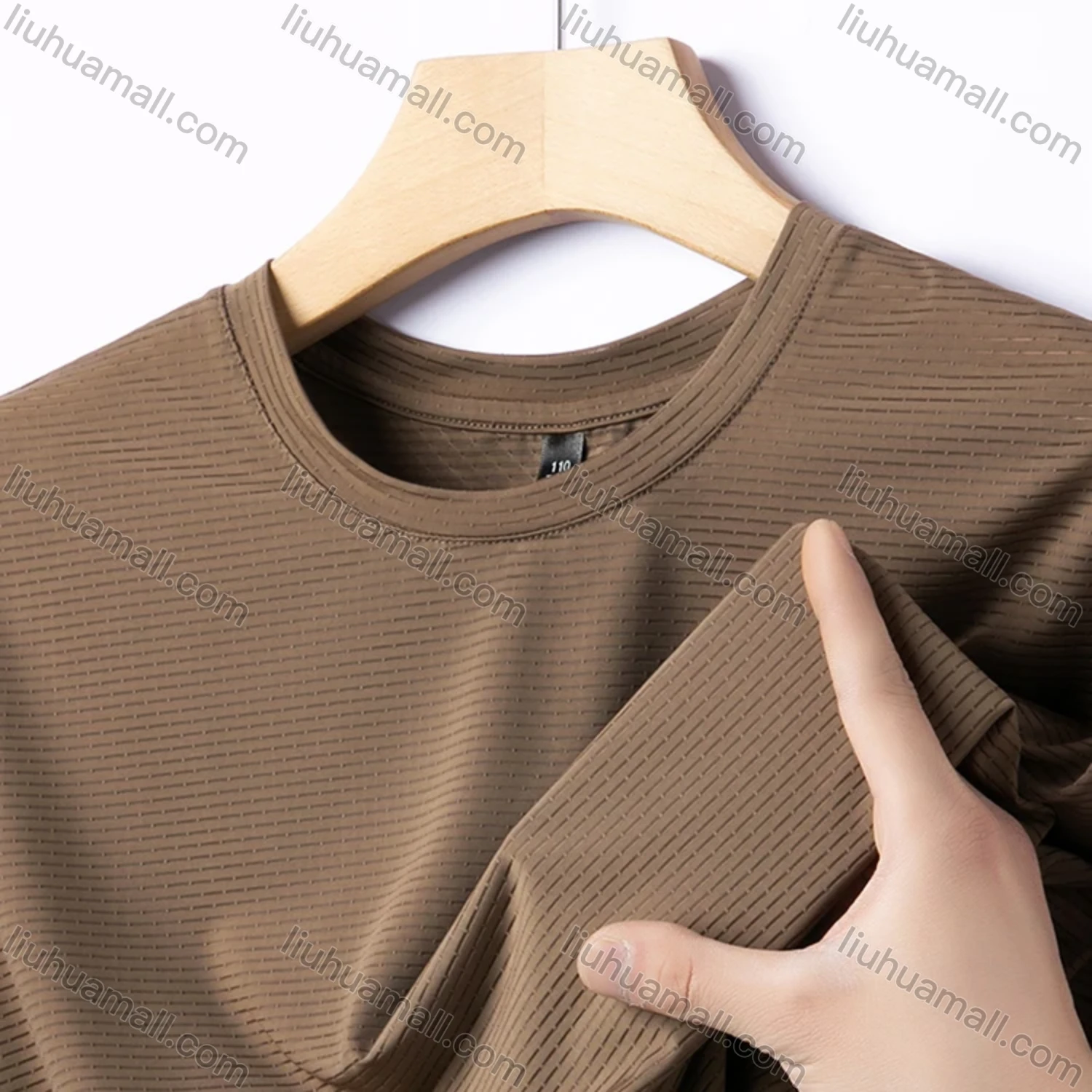 Wholesale Men's Sporty Basics Crew Neck Short Sleeve Plain Quick Dry Breathable T-shirts 88138# - Liuhuamall