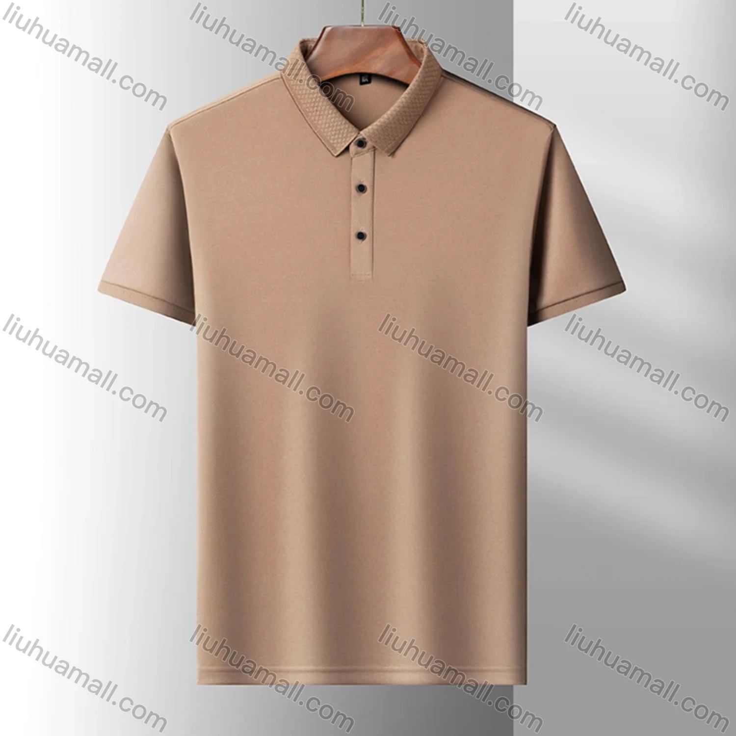 Wholesale Men's Casual Plain Short Sleeve Breathable Polo Shirt 90223# - Liuhuamall