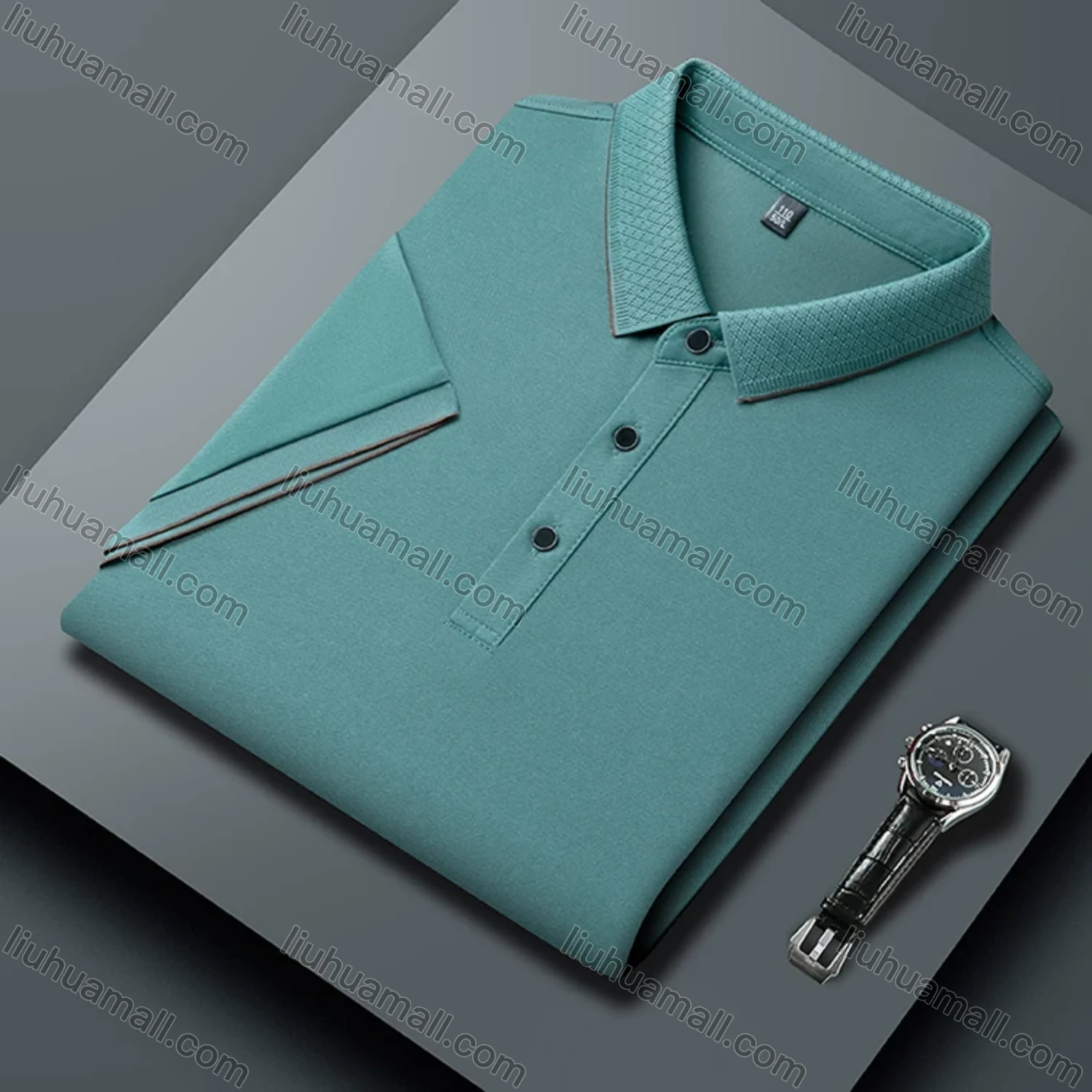 Wholesale Men's Casual Plain Short Sleeve Breathable Polo Shirt 90223# - Liuhuamall