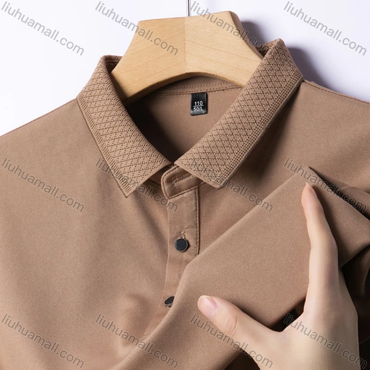 Wholesale Men's Casual Plain Short Sleeve Breathable Polo Shirt 90223# - Liuhuamall