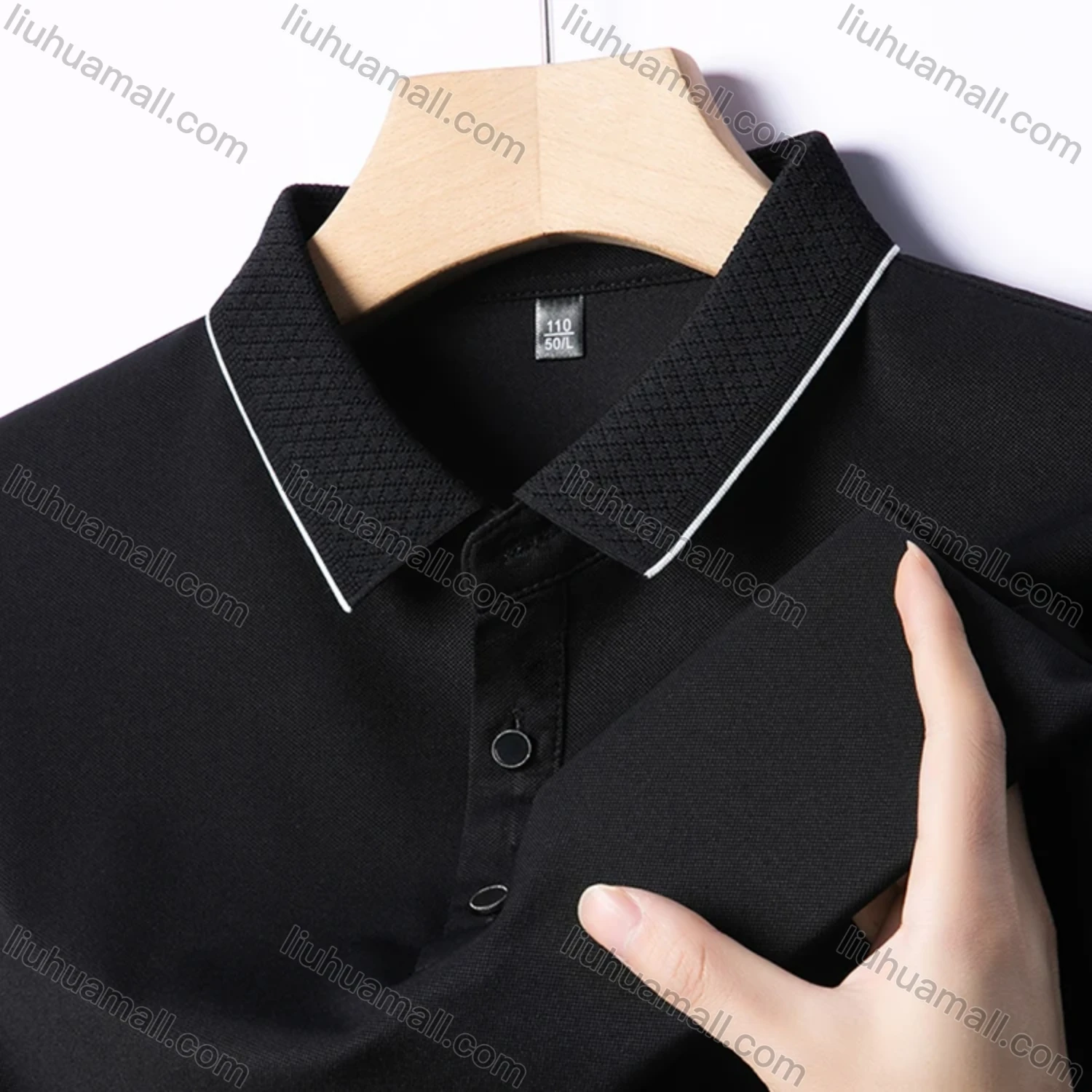 Wholesale Men's Casual Plain Short Sleeve Breathable Polo Shirt 90223# - Liuhuamall