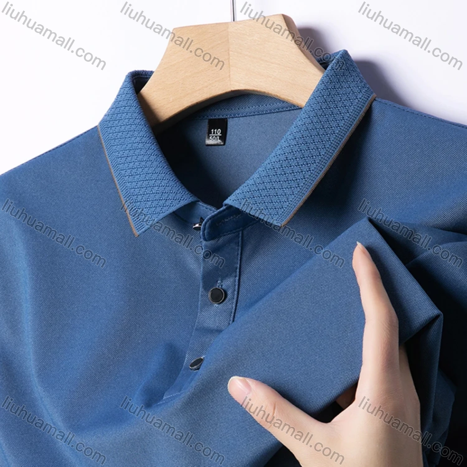 Wholesale Men's Casual Plain Short Sleeve Breathable Polo Shirt 90223# - Liuhuamall
