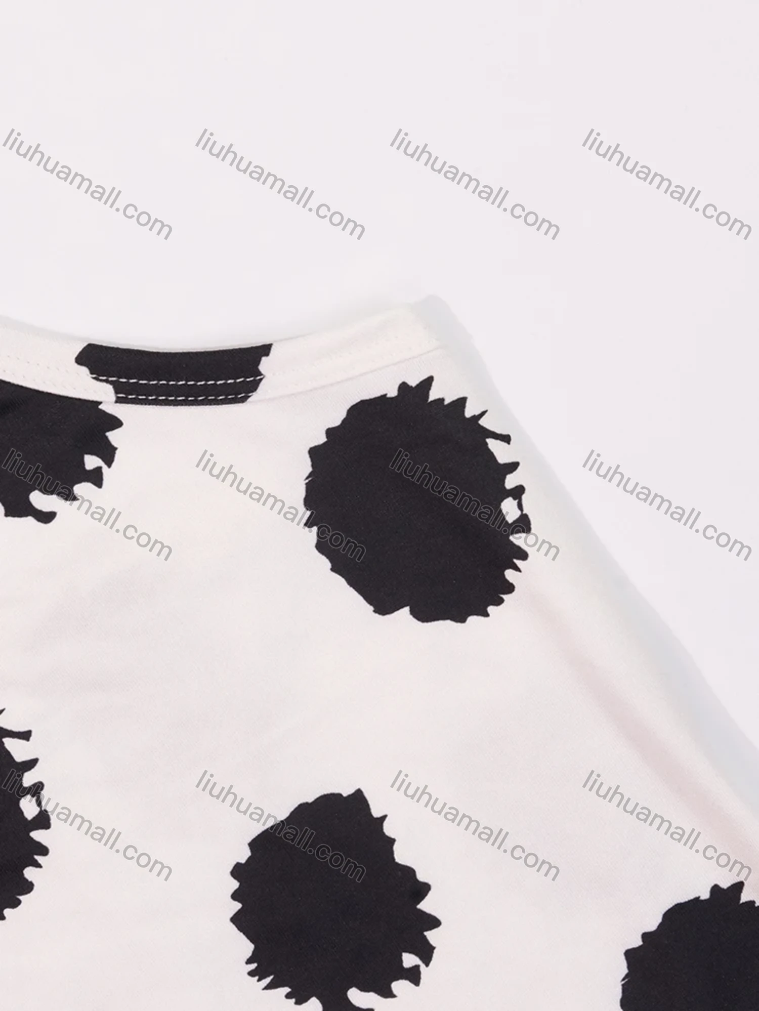 Wholesale Women's Lounge Milk Silk Polka Dot Double Spaghetti Straps Cami Tops & Plain Shorts Pajamas Sets DM2207-06# - Liuhuamall