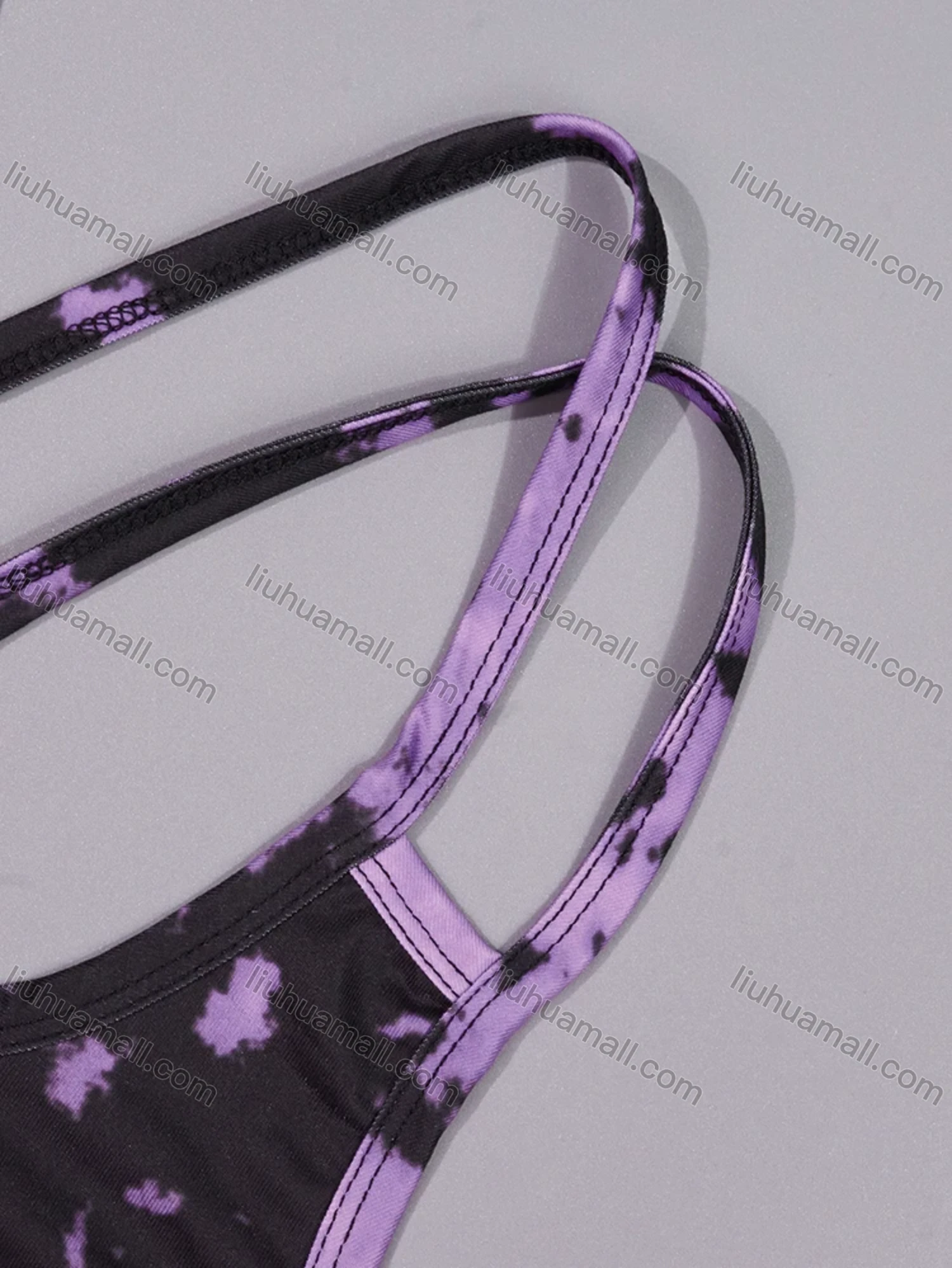 Wholesale Women's Lounge Milk Silk Tie Dye Double Spaghetti Straps Cami Tops & Shorts Pajamas Sets DM2206# - Liuhuamall