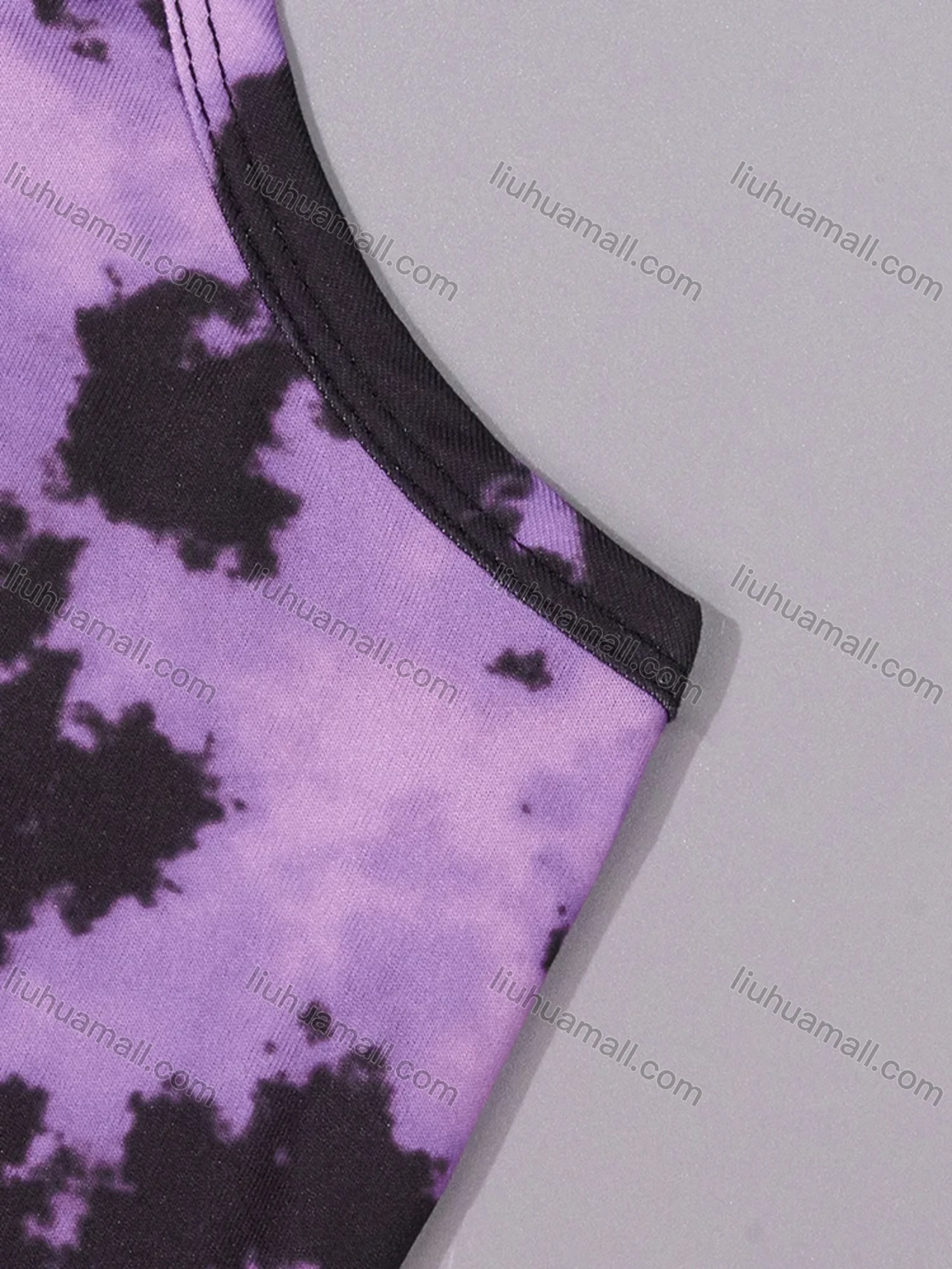 Wholesale Women's Lounge Milk Silk Tie Dye Double Spaghetti Straps Cami Tops & Shorts Pajamas Sets DM2206# - Liuhuamall