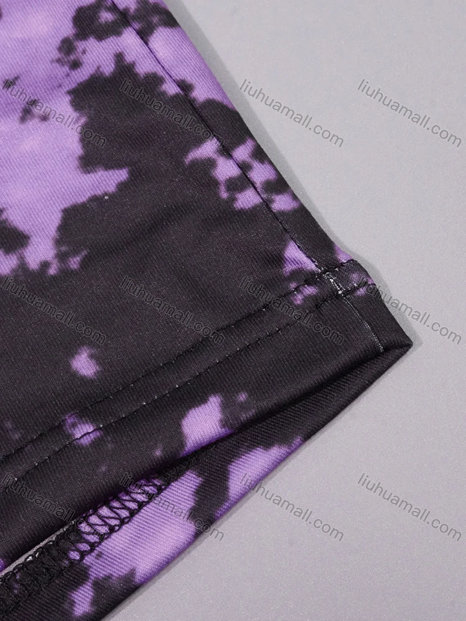 Wholesale Women's Lounge Milk Silk Tie Dye Double Spaghetti Straps Cami Tops & Shorts Pajamas Sets DM2206# - Liuhuamall