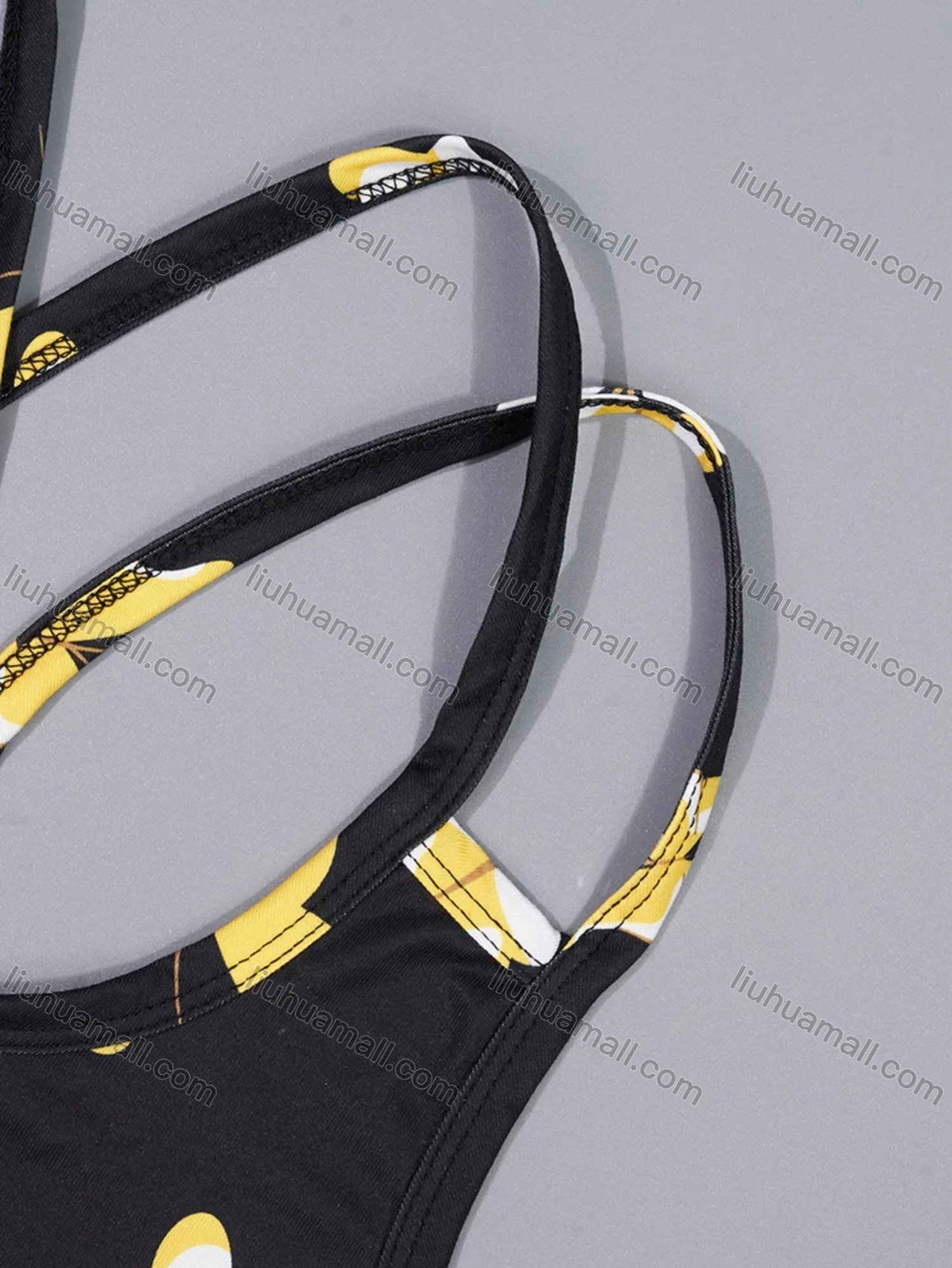 Wholesale Women's Lounge Milk Silk Butterfly Print Double Spaghetti Straps Cami Tops & Shorts Pajamas Sets DM2206-01# - Liuhuamall