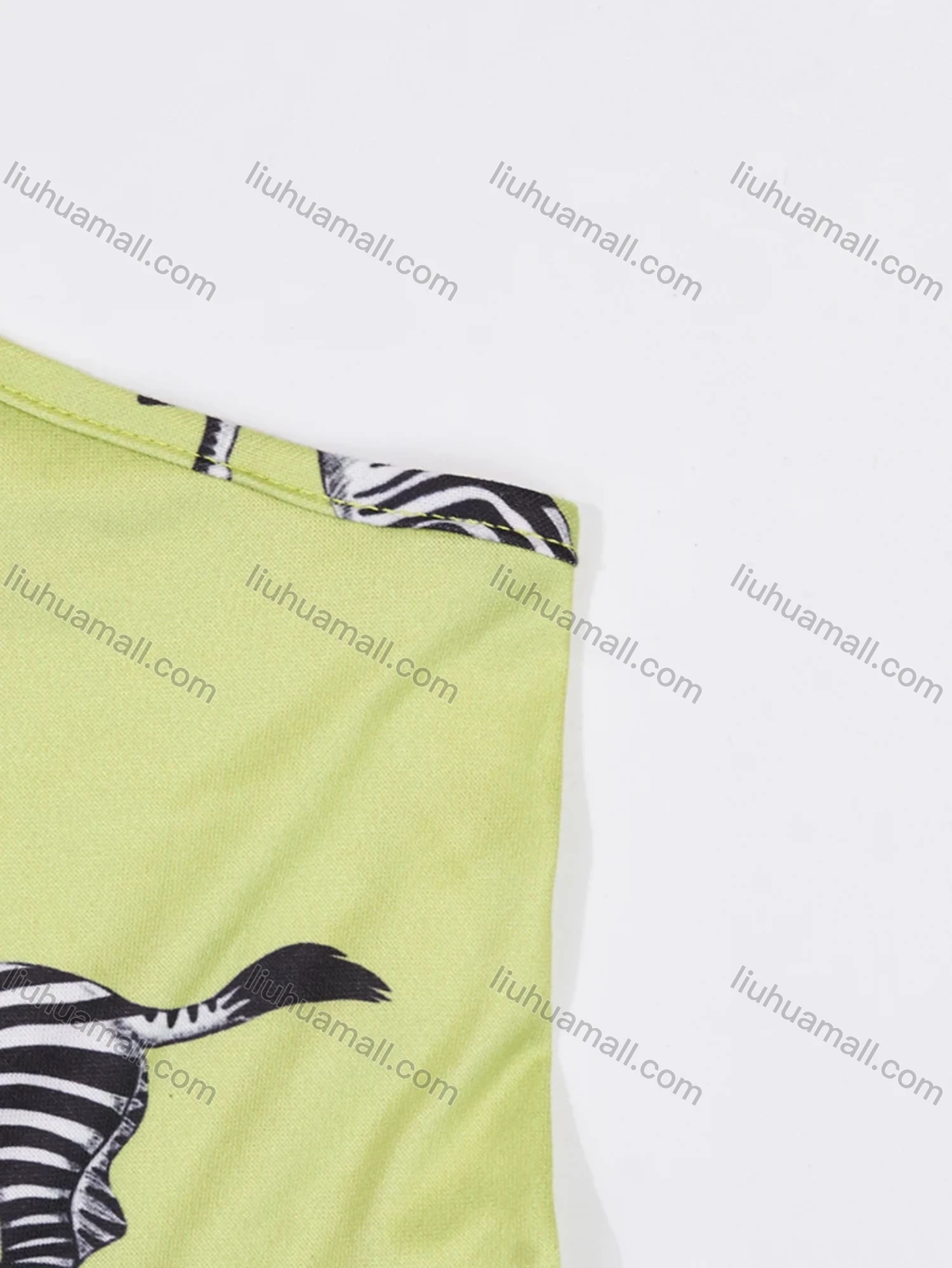 Wholesale Women's Lounge Milk Silk Allover Zebra Print Ruched Cami Tops & Shorts Pajamas Sets DM2121-02# - Liuhuamall