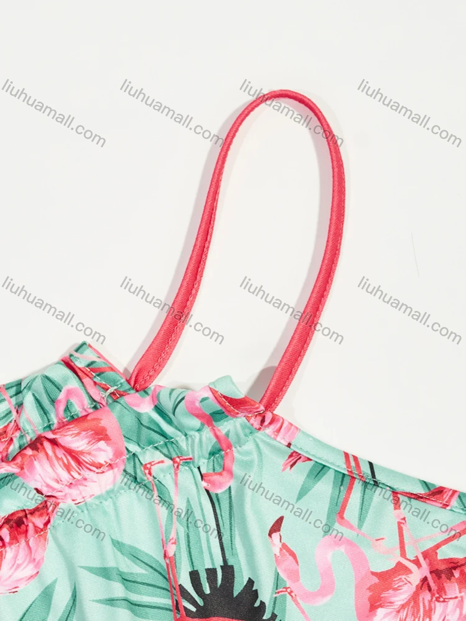 Wholesale Women's Milk Silk Allover Print Drawstring Cami Lounge Midi Nightdress DM1120-01# - Liuhuamall