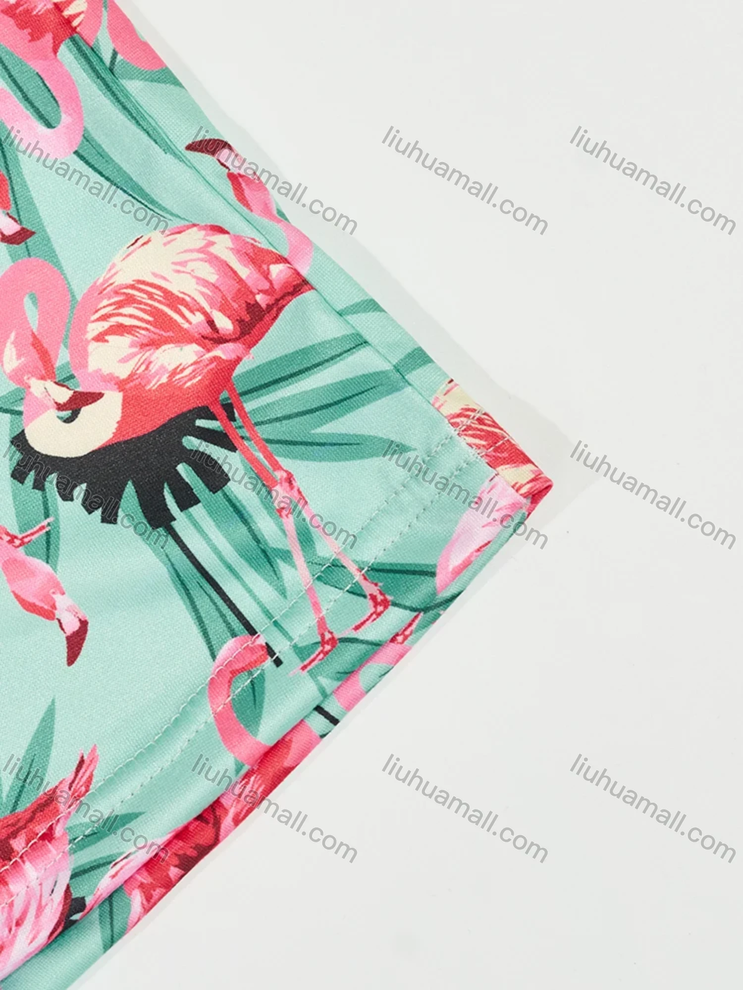 Wholesale Women's Milk Silk Allover Print Drawstring Cami Lounge Midi Nightdress DM1120-01# - Liuhuamall