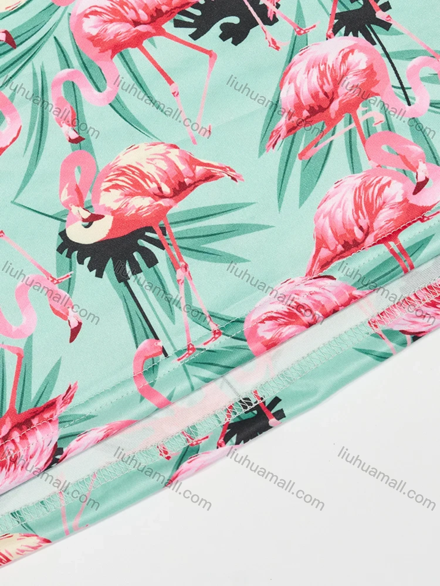 Wholesale Women's Milk Silk Allover Print Drawstring Cami Lounge Midi Nightdress DM1120-01# - Liuhuamall