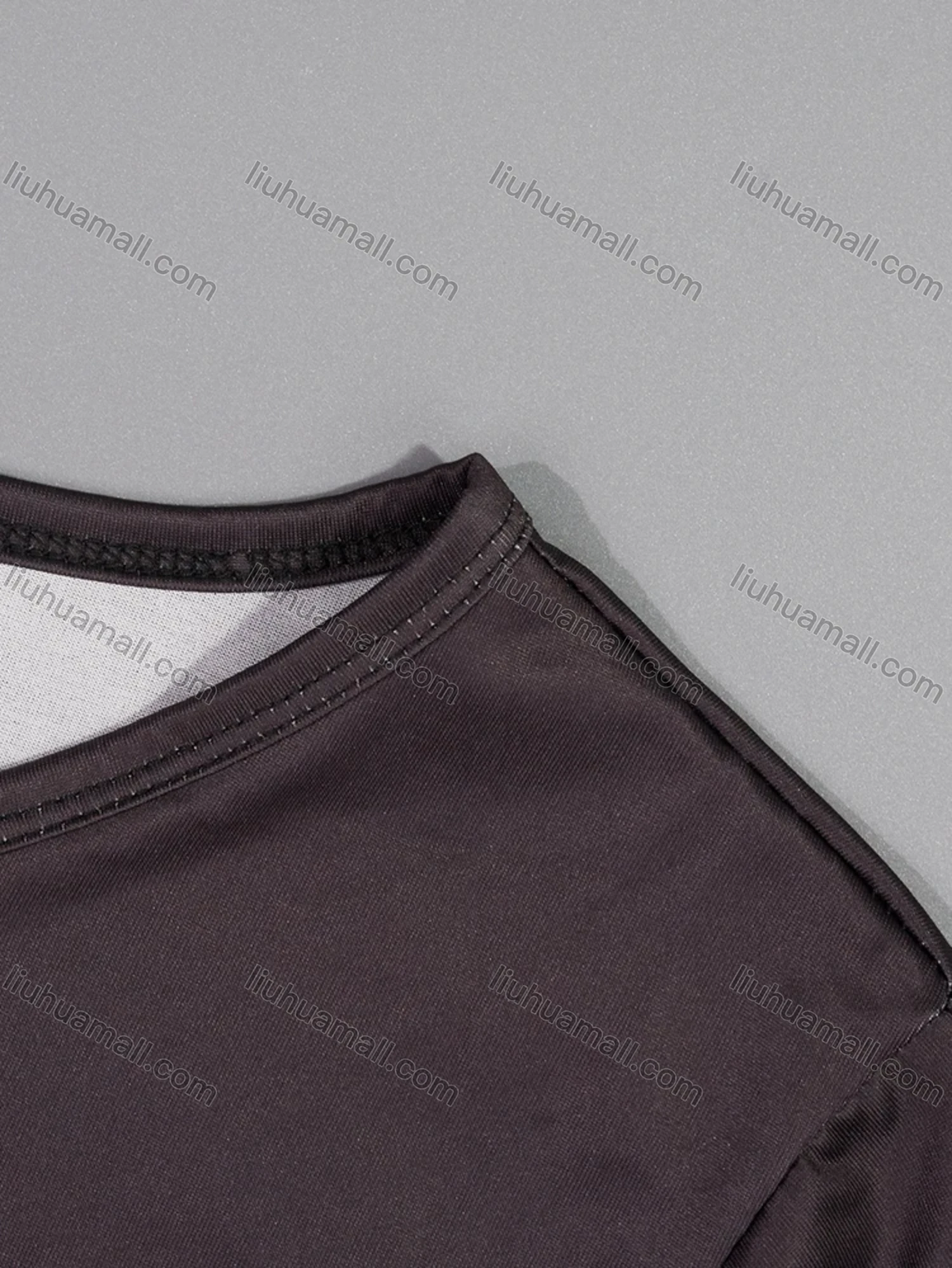 Wholesale Women's Milk Silk Gradient Long Sleeve Crew Neck Lounge Midi Nightdress DM1401-03# - Liuhuamall