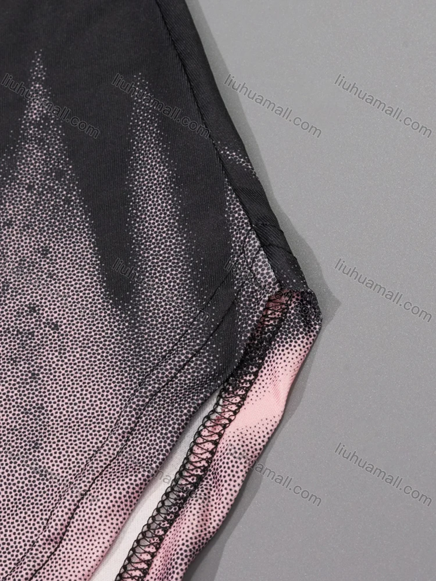 Wholesale Women's Milk Silk Butterfly Heart Gradient Crew Neck Curved Hem Lounge Tank Short Nightgown DM1205-02# - Liuhuamall