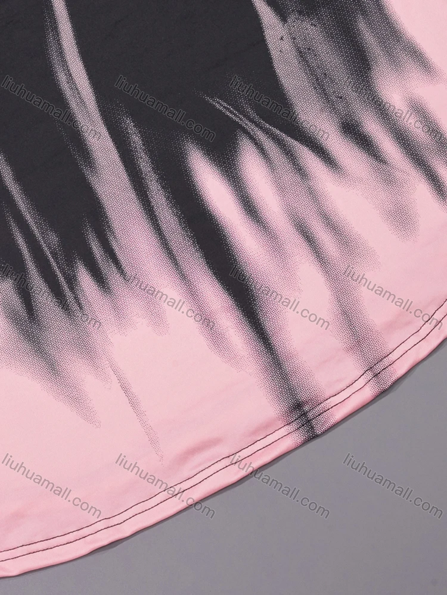 Wholesale Women's Milk Silk Butterfly Heart Gradient Crew Neck Curved Hem Lounge Tank Short Nightgown DM1205-02# - Liuhuamall