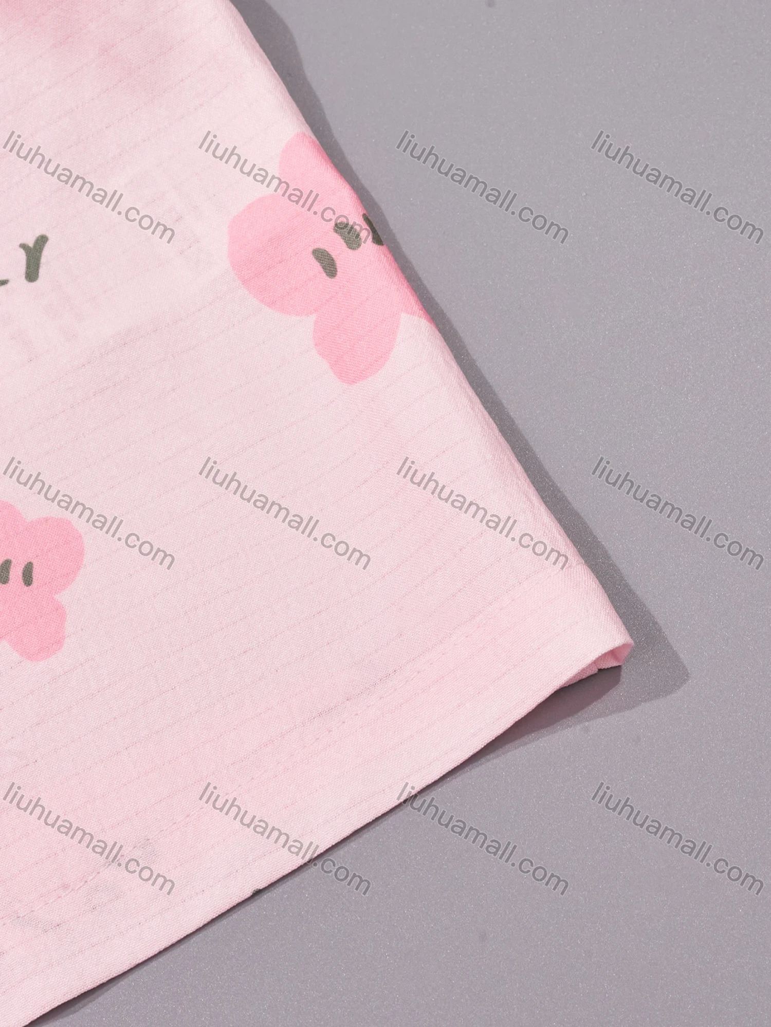 Wholesale Women's Lounge Lapel Floral Letter Print Button Down Pocket Ruffle Trim Short Sleeve Pajamas 2 Piece Set DM036-03# - Liuhuamall