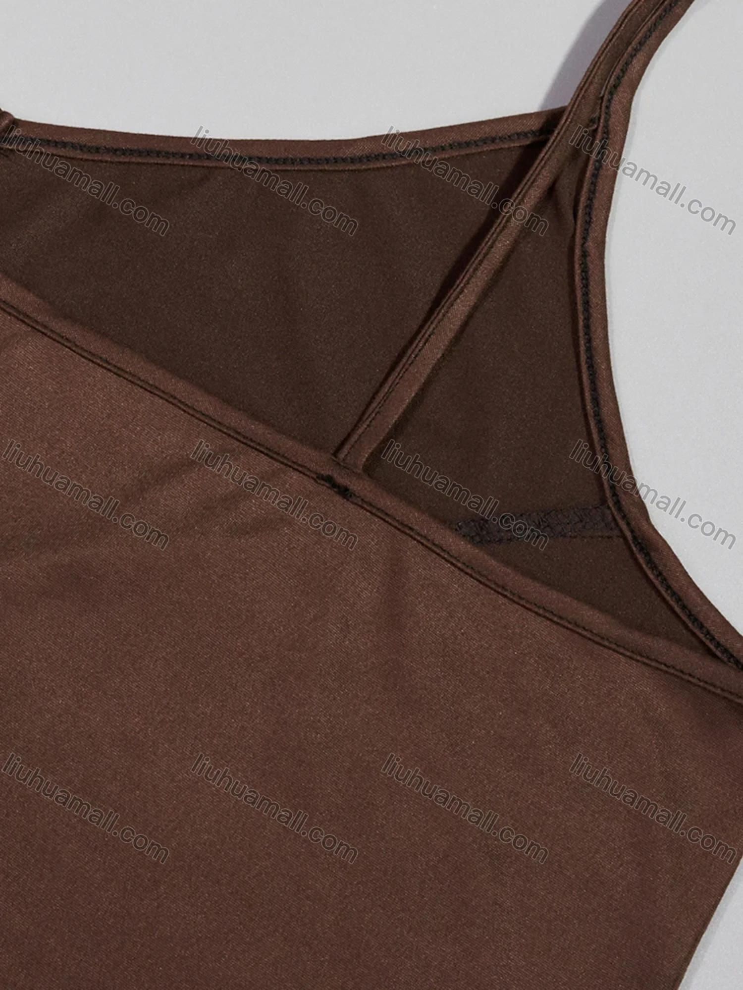 Wholesale Women's Milk Silk Plain Spaghetti Strap Ruched Cami Lounge Short Nightdress DM113# - Liuhuamall