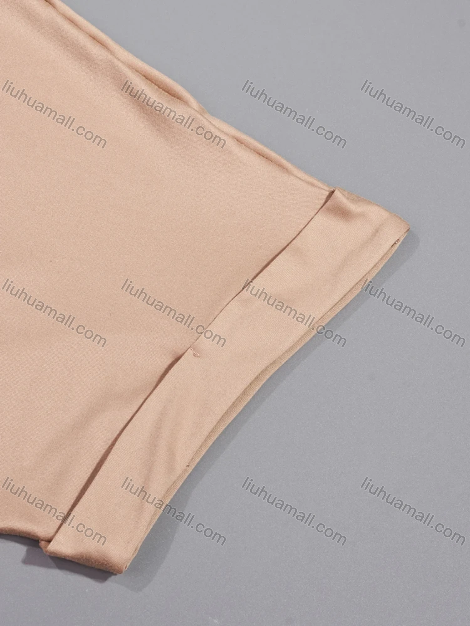 Wholesale Women's Lounge Milk Silk Plain V Neck Short Sleeve Ruched Lettuce Trim Ruffle Hem Short Nightdress DM1320# - Liuhuamall