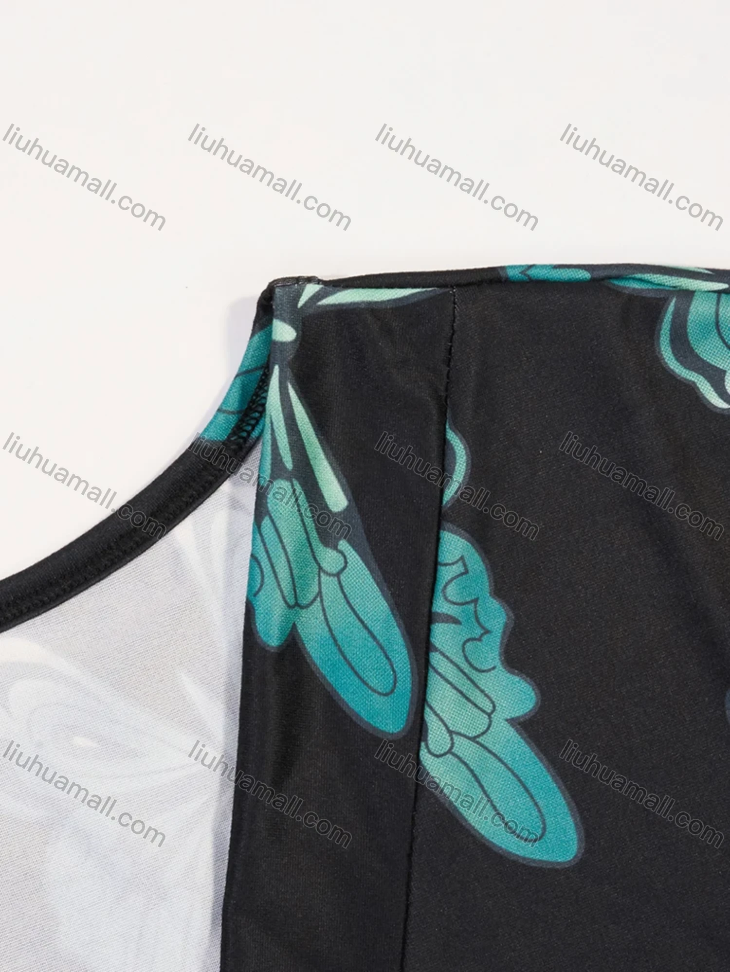 Wholesale Women's Lounge Milk Silk Butterfly V Neck Short Sleeve Ruched Lettuce Trim Ruffle Hem Short Nightdress DM1320-02# - Liuhuamall