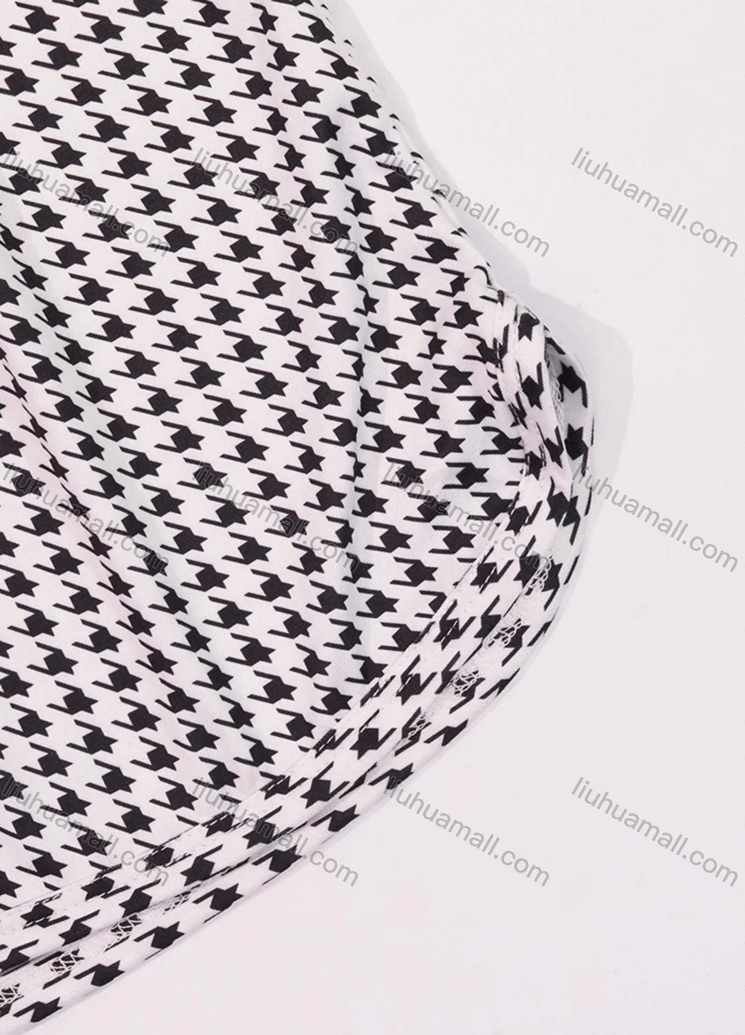 Wholesale Women's Lounge Milk Silk Houndstooth Bear Letter Print Cami Top & Shorts Pajamas Sets DM2207-07# - Liuhuamall