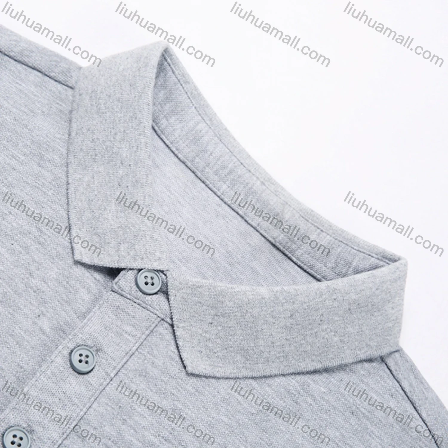 Wholesale Men's Casual Plain Short Sleeve Striped Trim Breathable Polo Shirt C00237# - Liuhuamall