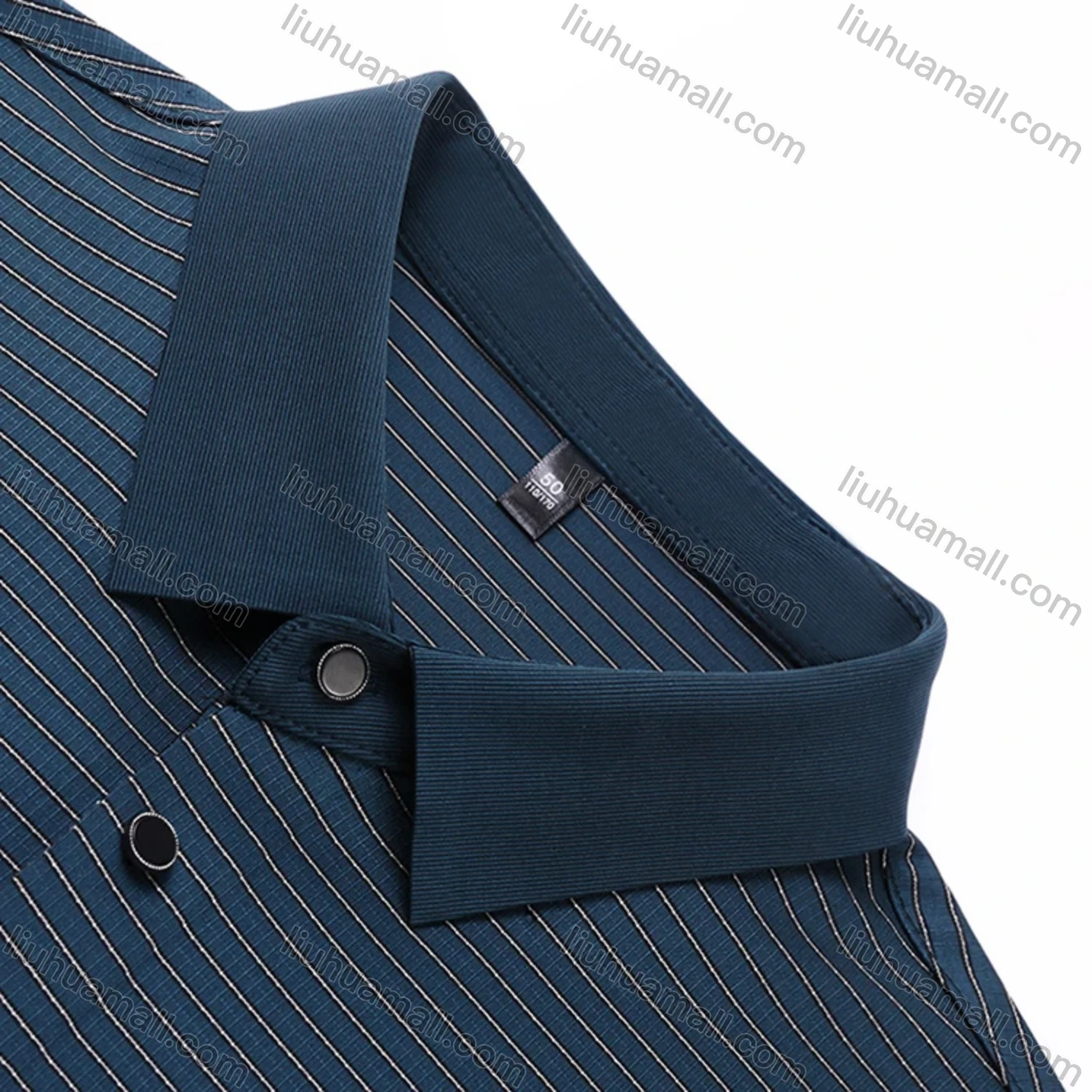 Wholesale Men's Casual Striped Short Sleeve Polo Shirt T1930# - Liuhuamall