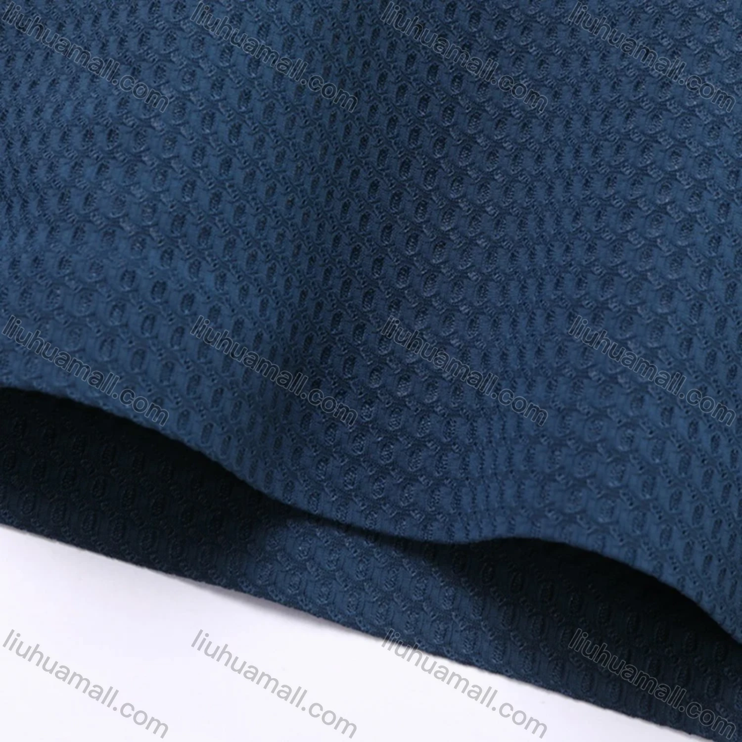 Wholesale Men's Business Plain Texture Label Short Sleeve Breathable Polo Shirt T1230# - Liuhuamall