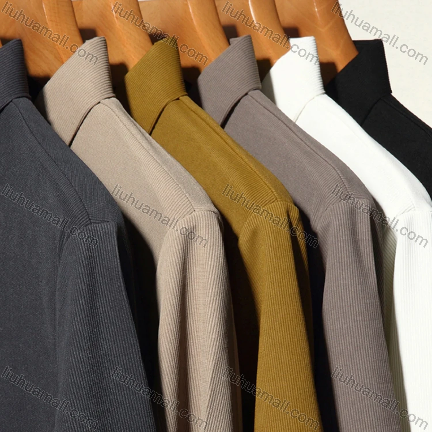 Wholesale Men's Casual Plain Short Sleeve Ice Silk Polo Shirt 81281# - Liuhuamall