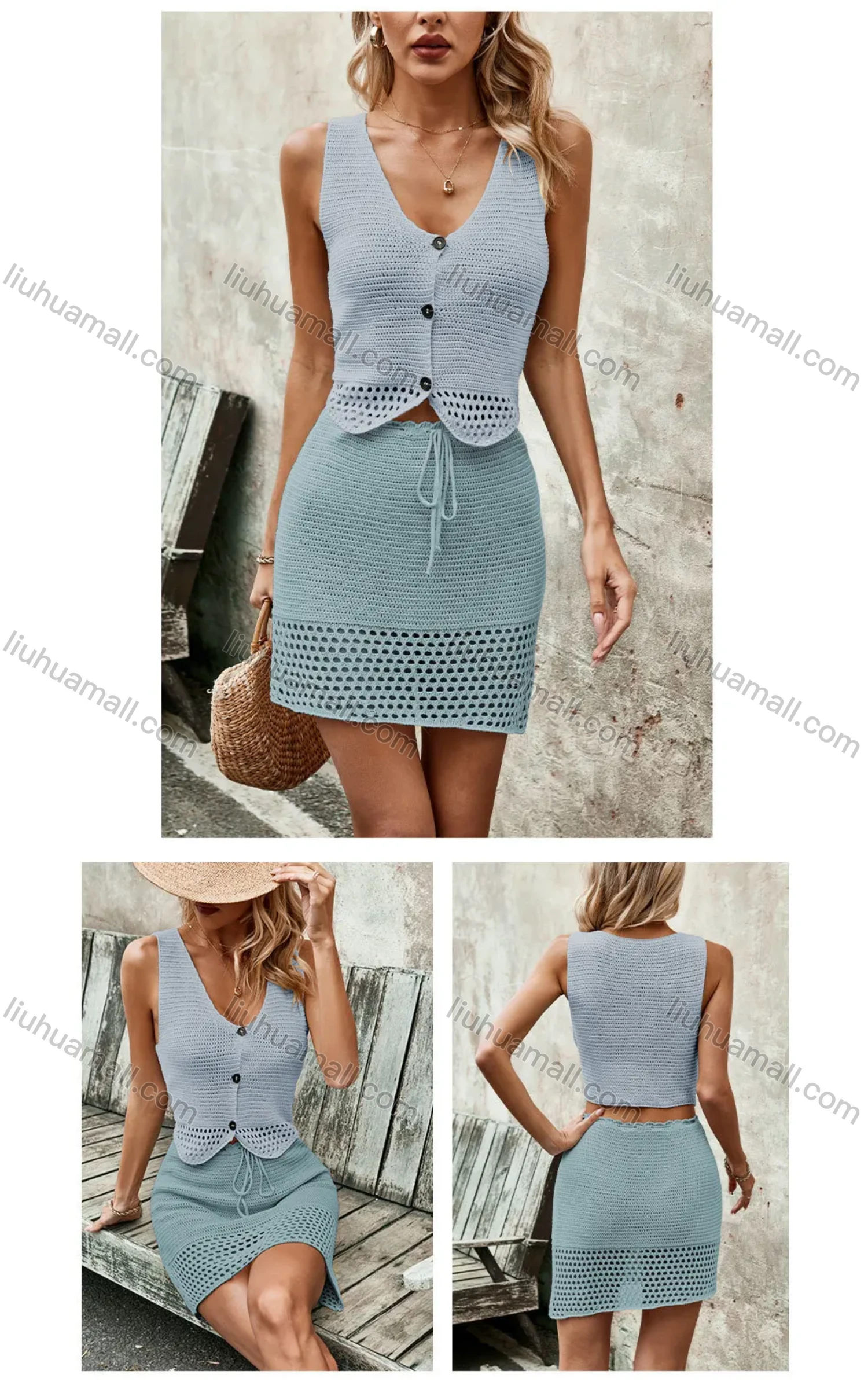 Wholesale Mix & Match Women's Clothing Sets Collection: 6 Styles, MOQ 3 Pieces - Liuhuamall