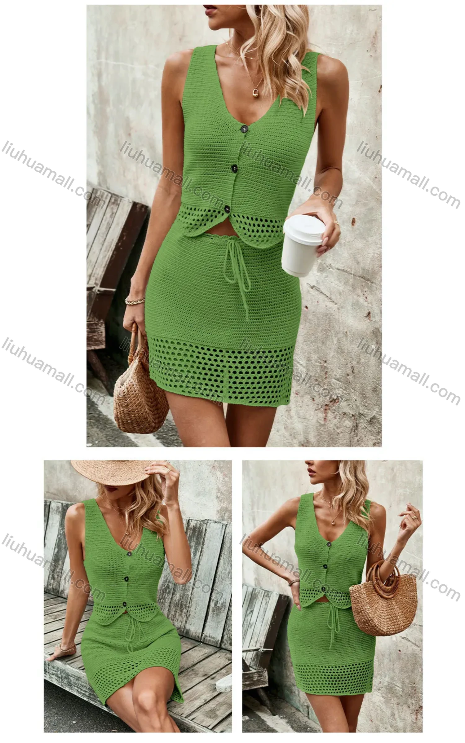 Wholesale Mix & Match Women's Clothing Sets Collection: 6 Styles, MOQ 3 Pieces - Liuhuamall