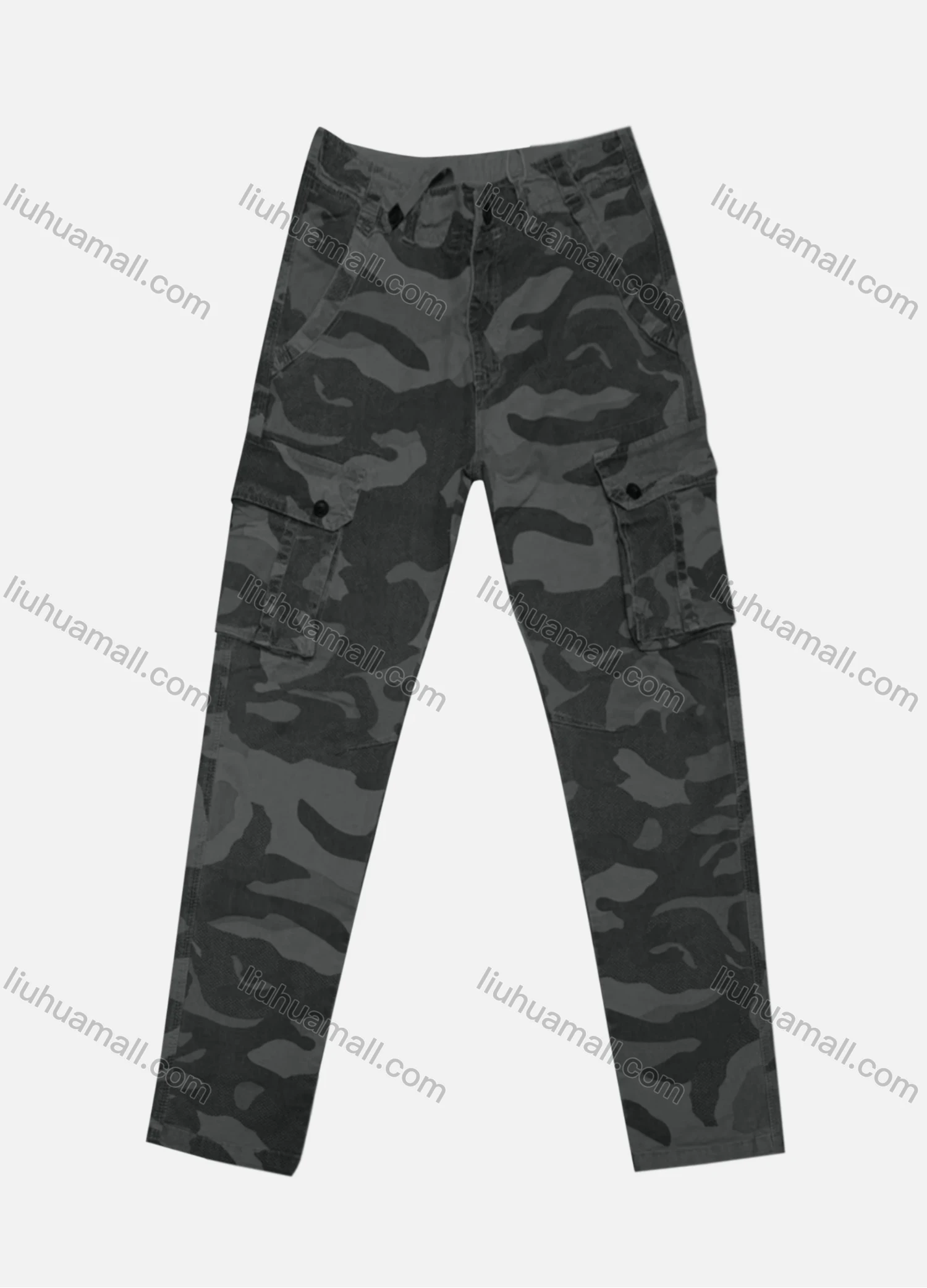 Wholesale Men's Casual Flap Pockets Camouflage Print Cargo Pant 8098# - Liuhuamall